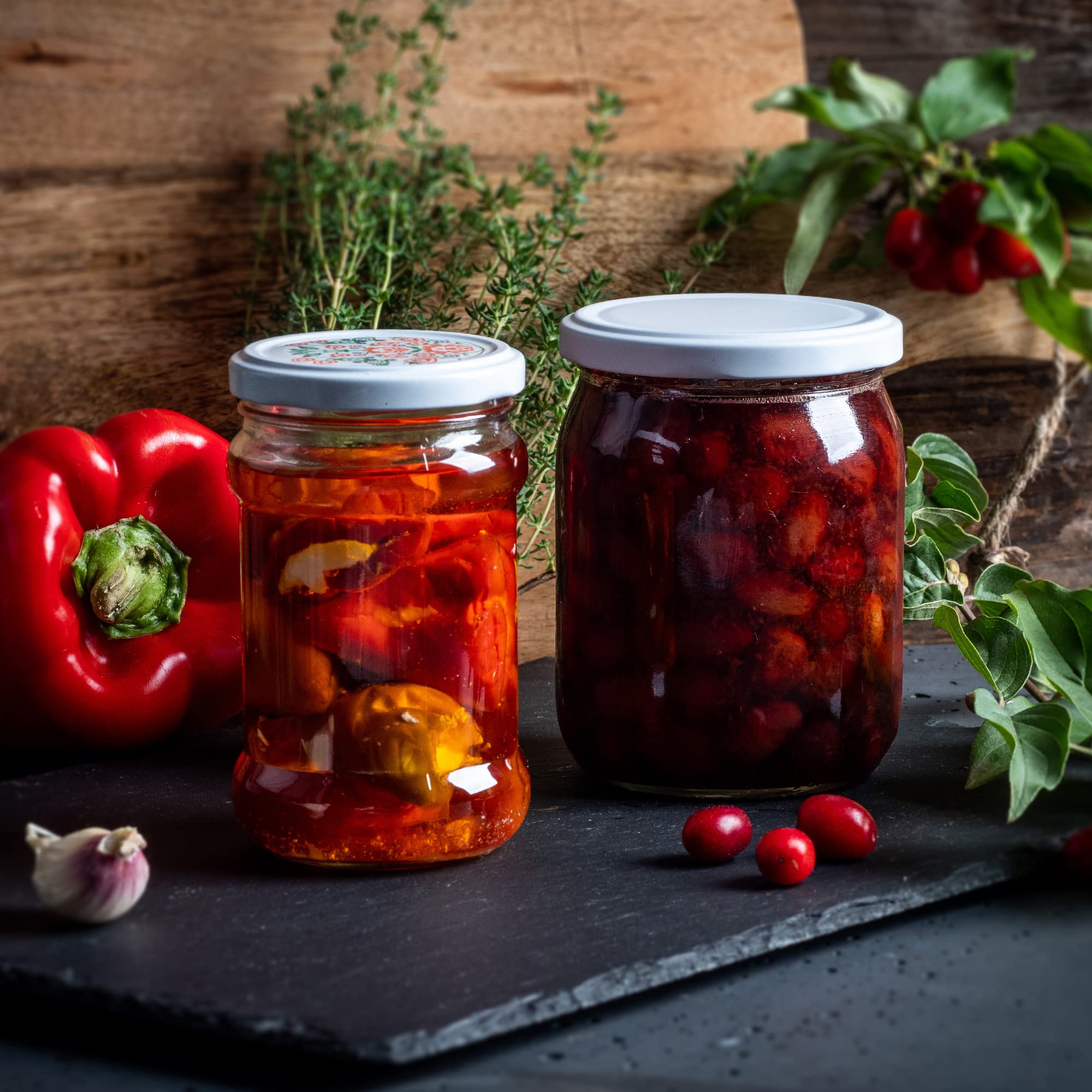 KADAX fi66 małe słoiki na przetwory, 315 ml, słoiki na miód, słoiki na dżemy z pokrywką, hermetyczne słoiki, słoiki na przetwory, słoiki na miód (100 sztuk, ula)