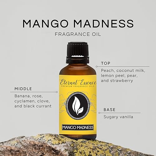 Miniatura 2 de Eternal Essence Oils Mango Madness - Aceite de fragancia prémium de 1.0 fl oz, para hacer velas, jabón, aromaterapia, difusores, cuidado del hogar y