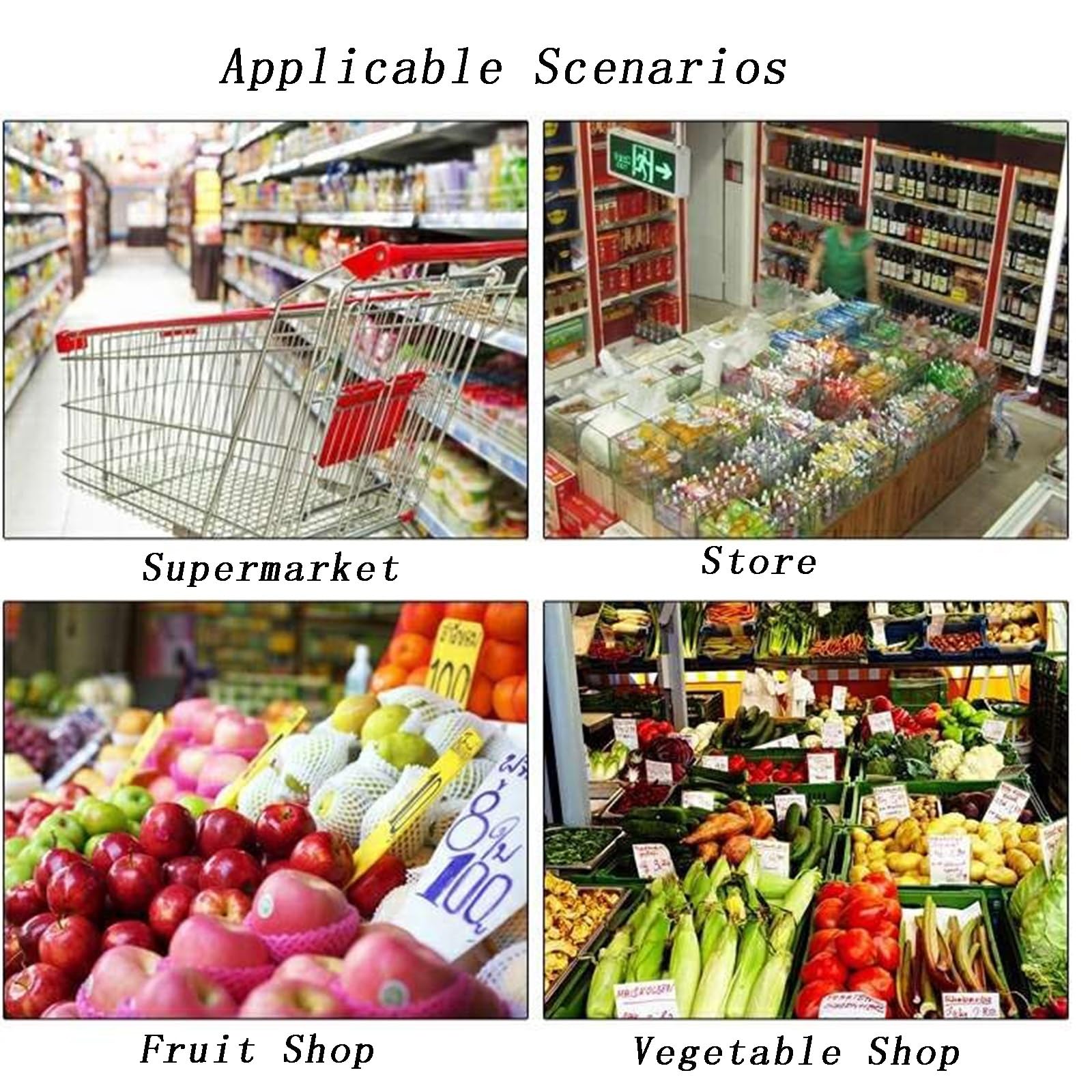 3-stöckiges Metall-Verkaufsregal für Supermärkte – Vielseitiger Regalorganizer mit Körben für Obst, Gemüse und Snacks – Schwarze Aufbewahrungslösung für den Einzelhandel zur effizienten Warenpräs
