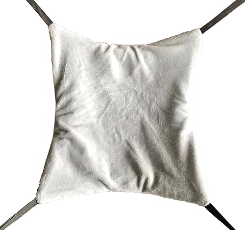 Miniatura 7 de Hamaca colgante de animales pequeños para animales pequeños, hamaca colgante para ratas, planeador de azúcar, hurón, ardilla (café)