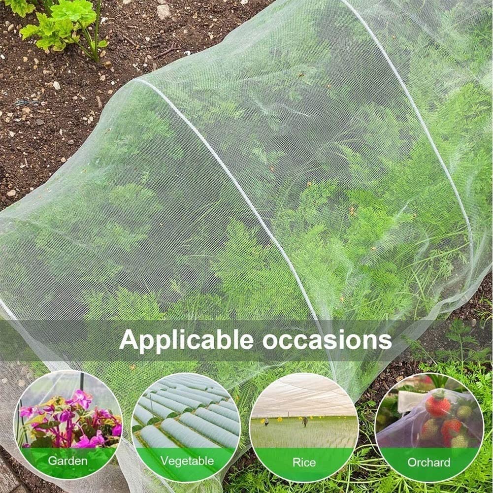 Malla antimosquitos Resistente para jardín y árboles frutales, Malla antipájaros, protección Gruesa para Plantas, 2 x 40 m, Ideal para hortalizas y Frutas.
