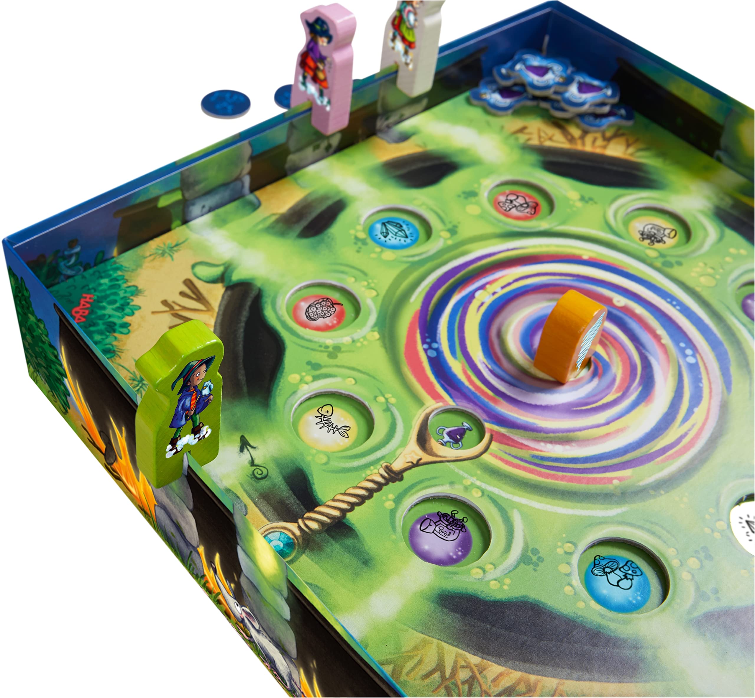 HABA Potion des sorciers-Jeu de Course et de mémoire-5 Ans et Plus, 305217