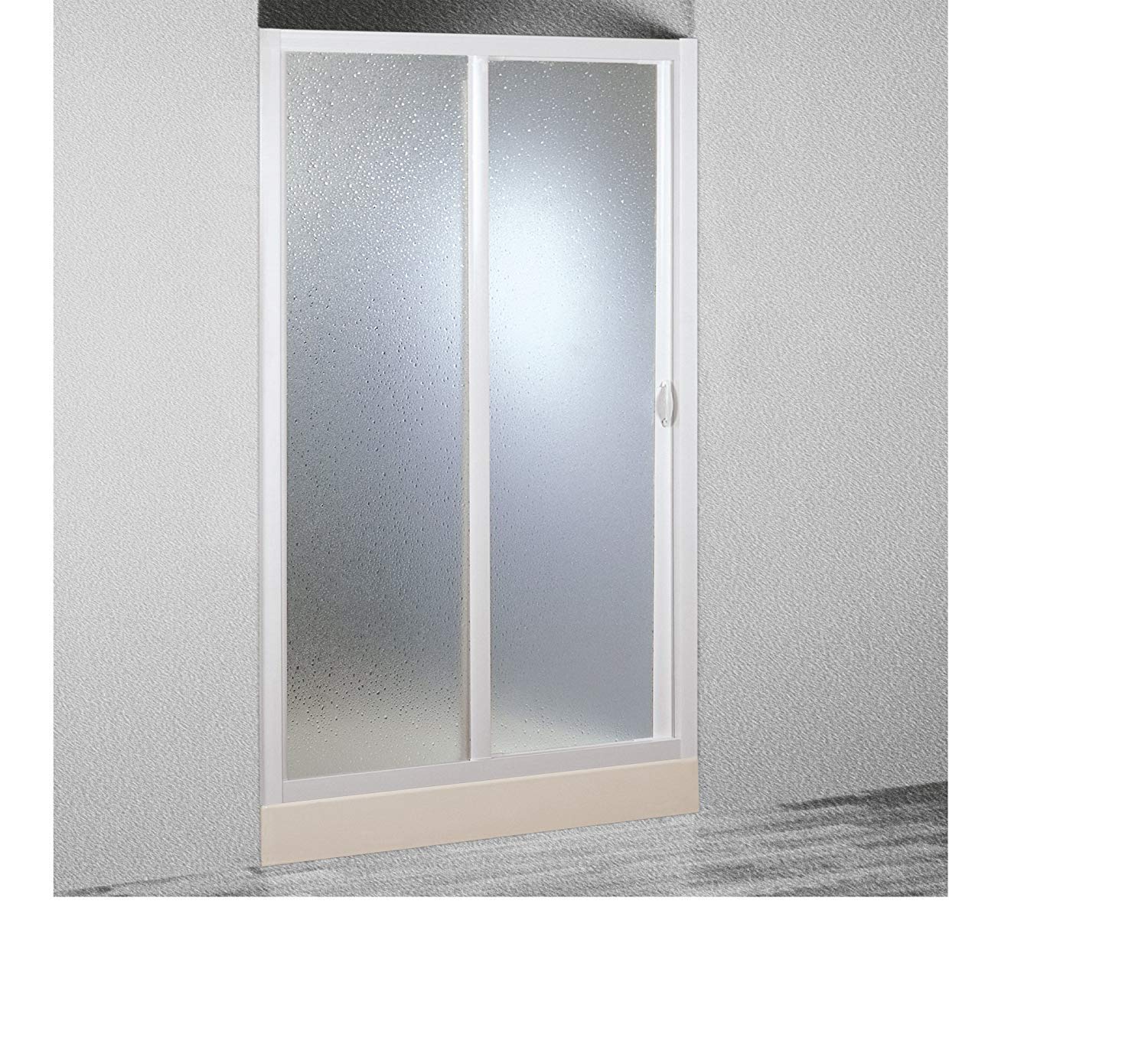 Puerta de Ducha 140 CM de Acrílico mod. Smart con Apertura Lateral