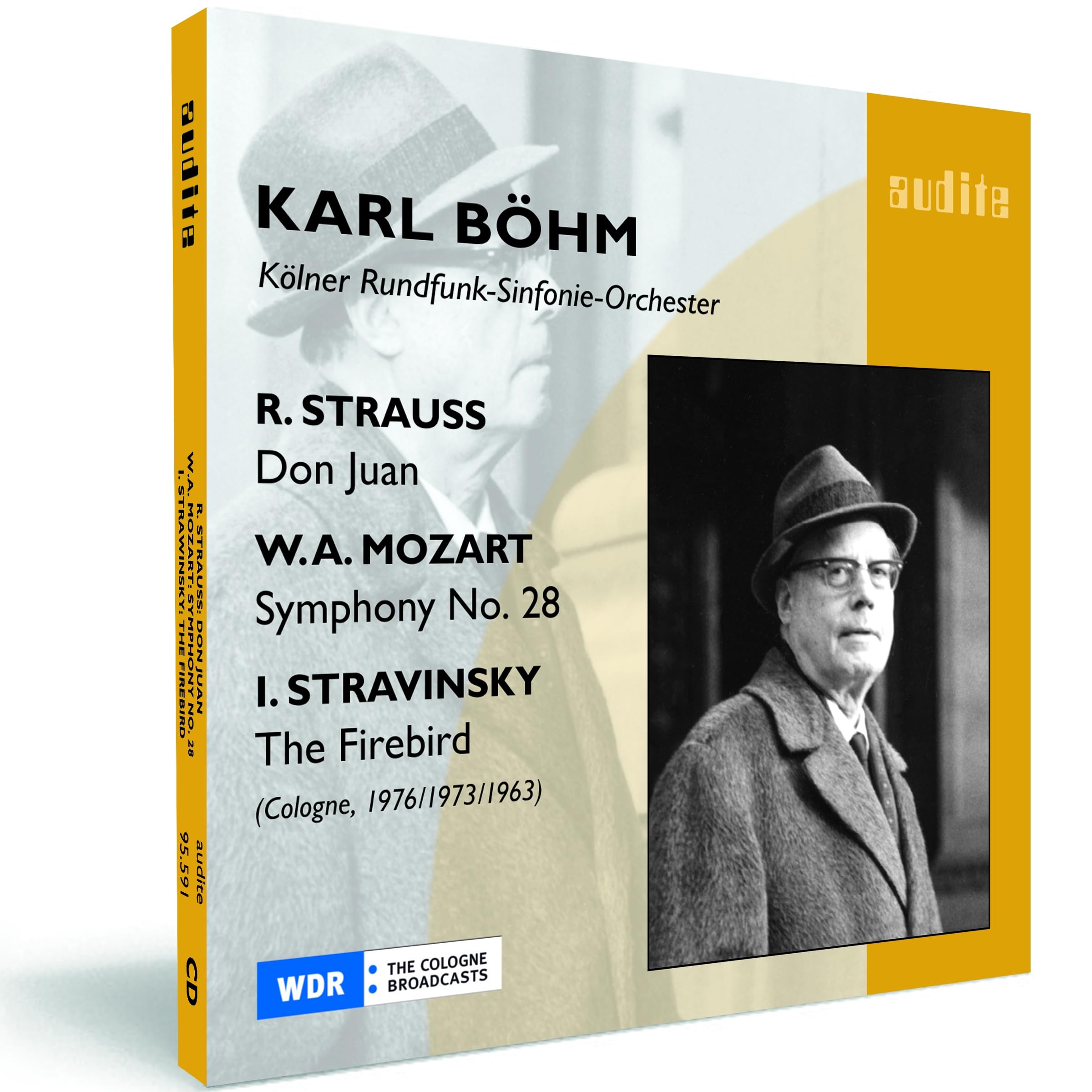 Strauss, R - Don Juan; Mozart - Symphony No 28; Stravinsky - The Firebird (Kolner Rundfunk-Sinfonie-Orchester/Bohm)