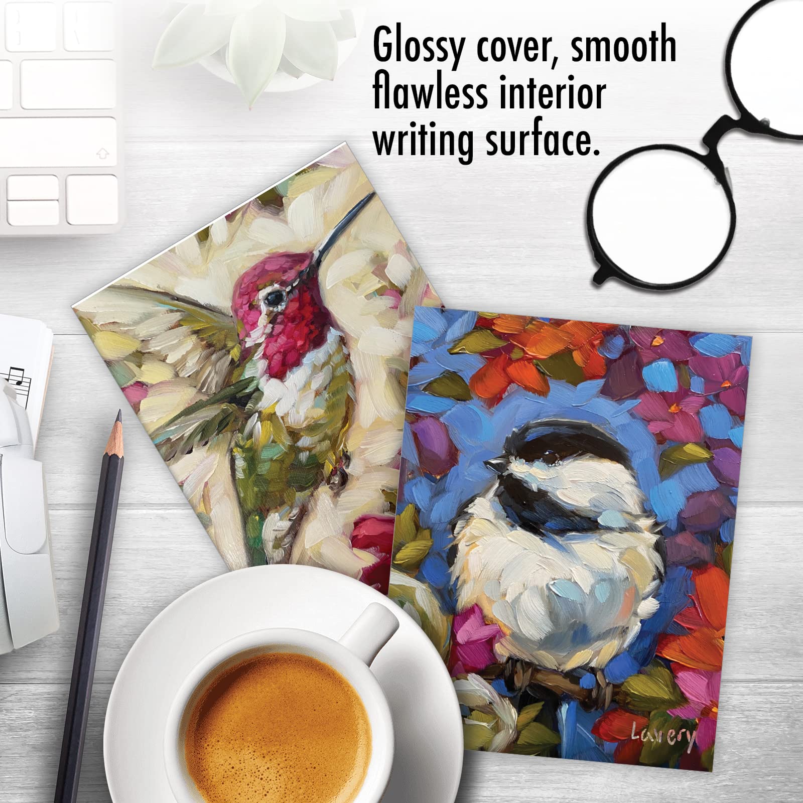 The Best Card Company Lot de 20 cartes de remerciement assorties 10 x 13 cm avec enveloppes (10 motifs, 2 de chaque) Bold Birds AM10347TYG-B2x10