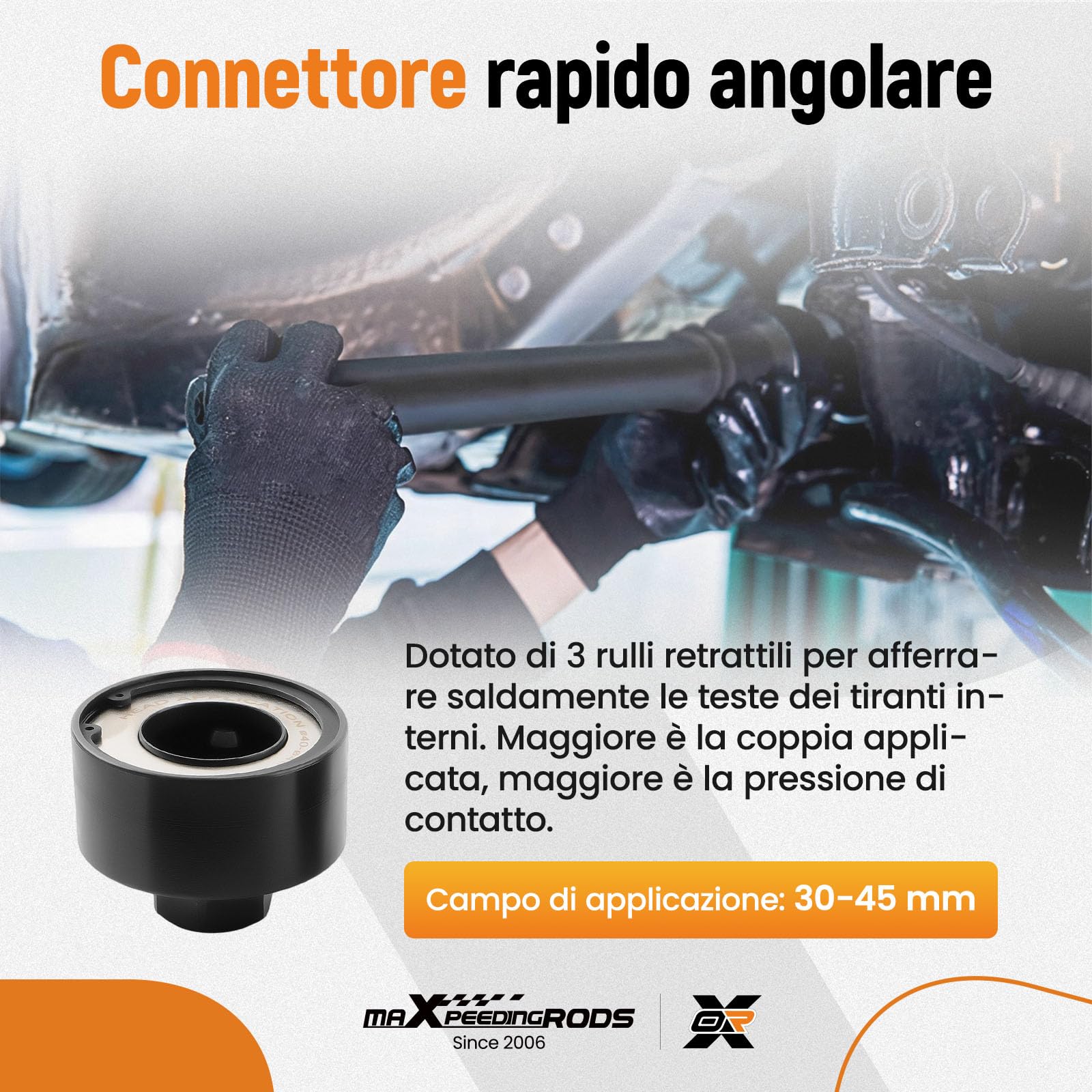 maXpeedingrods 4 pezzi per giunto assiale estrattore barra di accoppiamento | Estrattore universale snodi sferici assiali 30–45 mm – per tiranti sterzo
