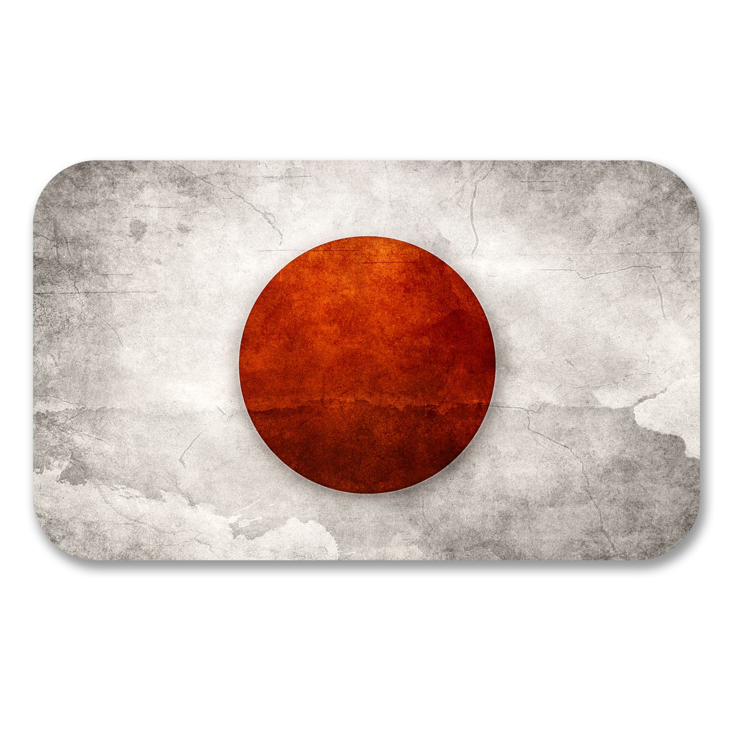 2 x 10cm Japan Japanese Flag Vinyl Stickers Decal Laptop Car Bike JDM #6193 (10cm Wide x 6cm Tall)