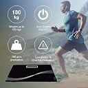MEZON Electronic Thick Tempered Glass & LCD Display Square Digital Personal Health Body Weight Weighing Scale Bathroom Scale For Men Women (Multi Color) gallery image