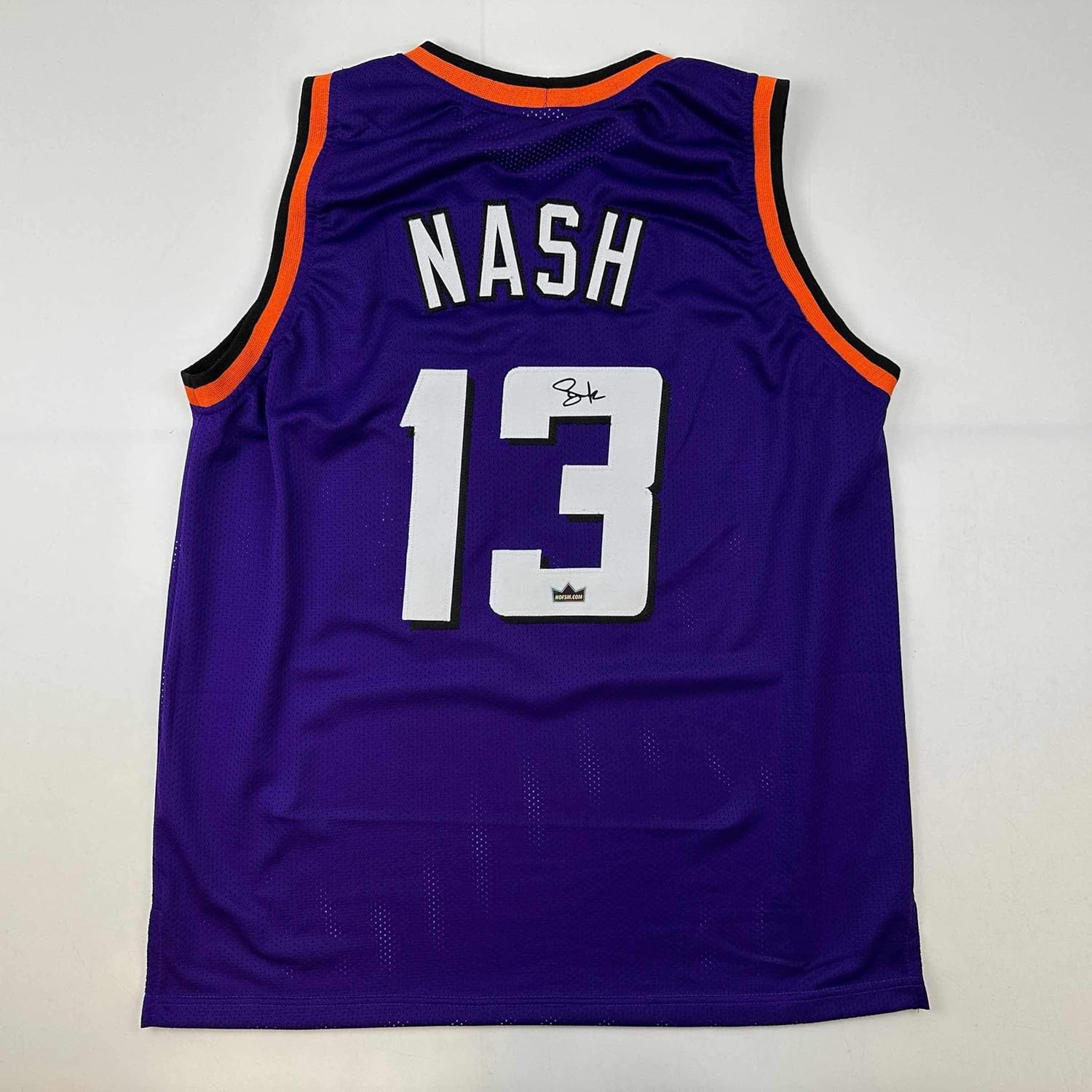 Facsimile Autographed Steve Nash Phoenix Purple Reprint Laser Auto Basketball Jersey Size Men's XL