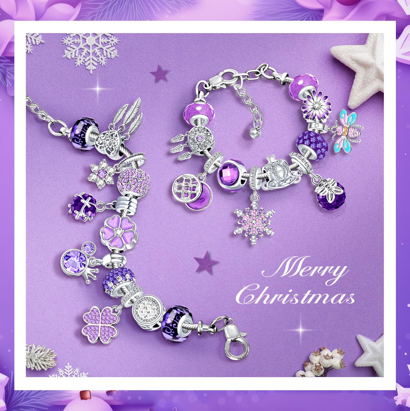 PITMT Calendario Avvento Gioielli 2025 Donna Bambina, Calendario Avvento Bracciale Adolescente Bambini Fai da Te, Calendari Avvento Braccialetti Regalini Sorprese Regalo di Natale per Ragazza Donna