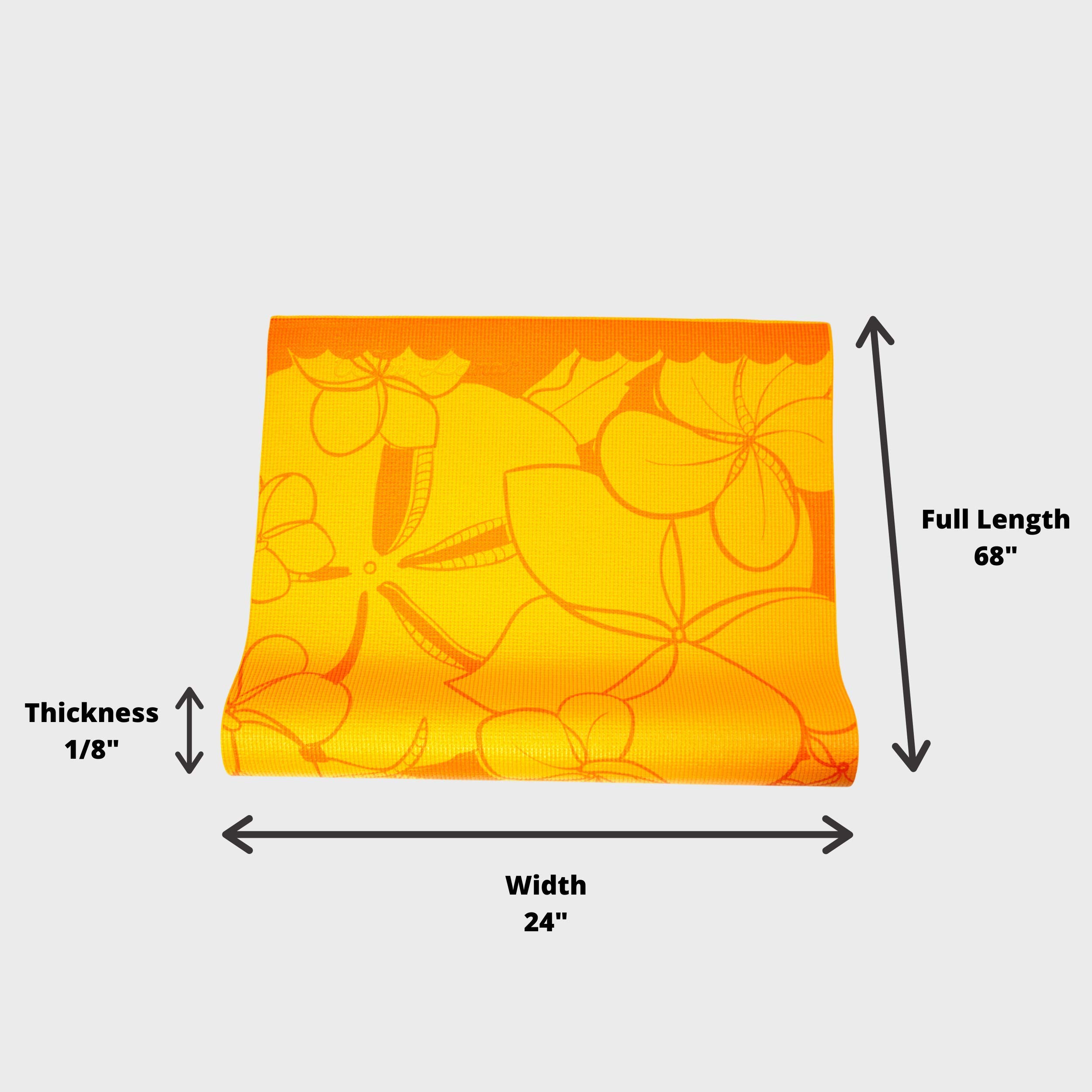Yogi Tapis & # Xfffd ; – Impressions Plumeria – Orange