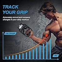 Vista 3 de Handeful Grip Strength Tester Trainer - Dynamometer Handgrip Measurer Meter, Handheld Strengthener Exerciser for Sports, School, and Home Use