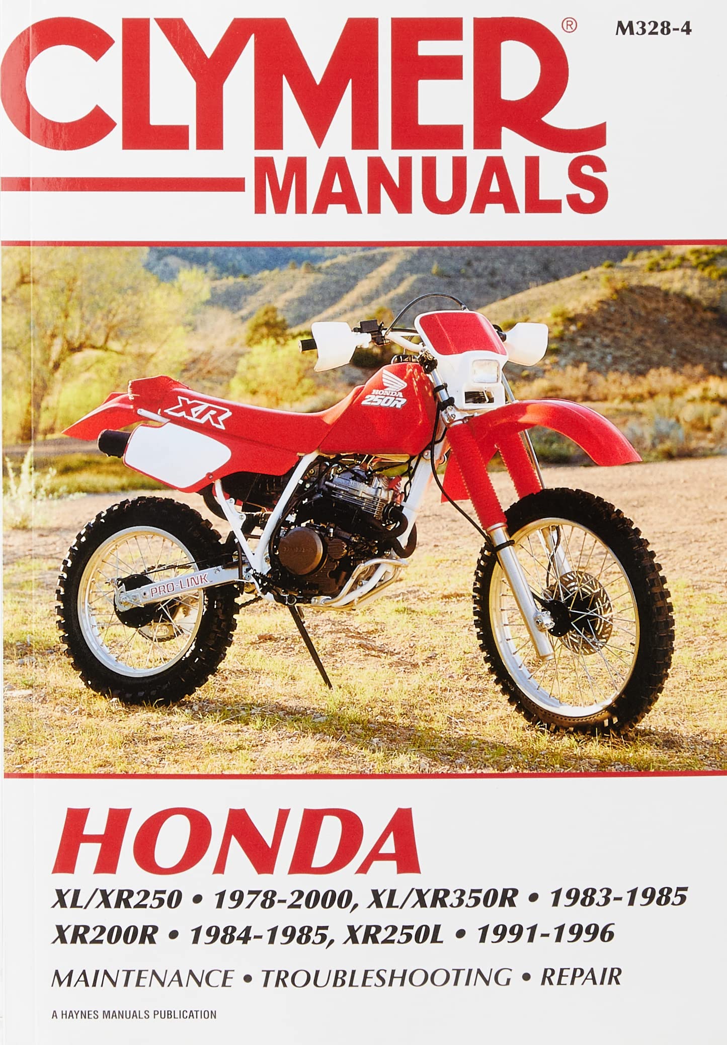 Honda XL/XR250 (1978-2000) & XL/XR350R (1983-1985) Motorcycle Service Repair Man