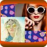 サングラス写真コラージュ