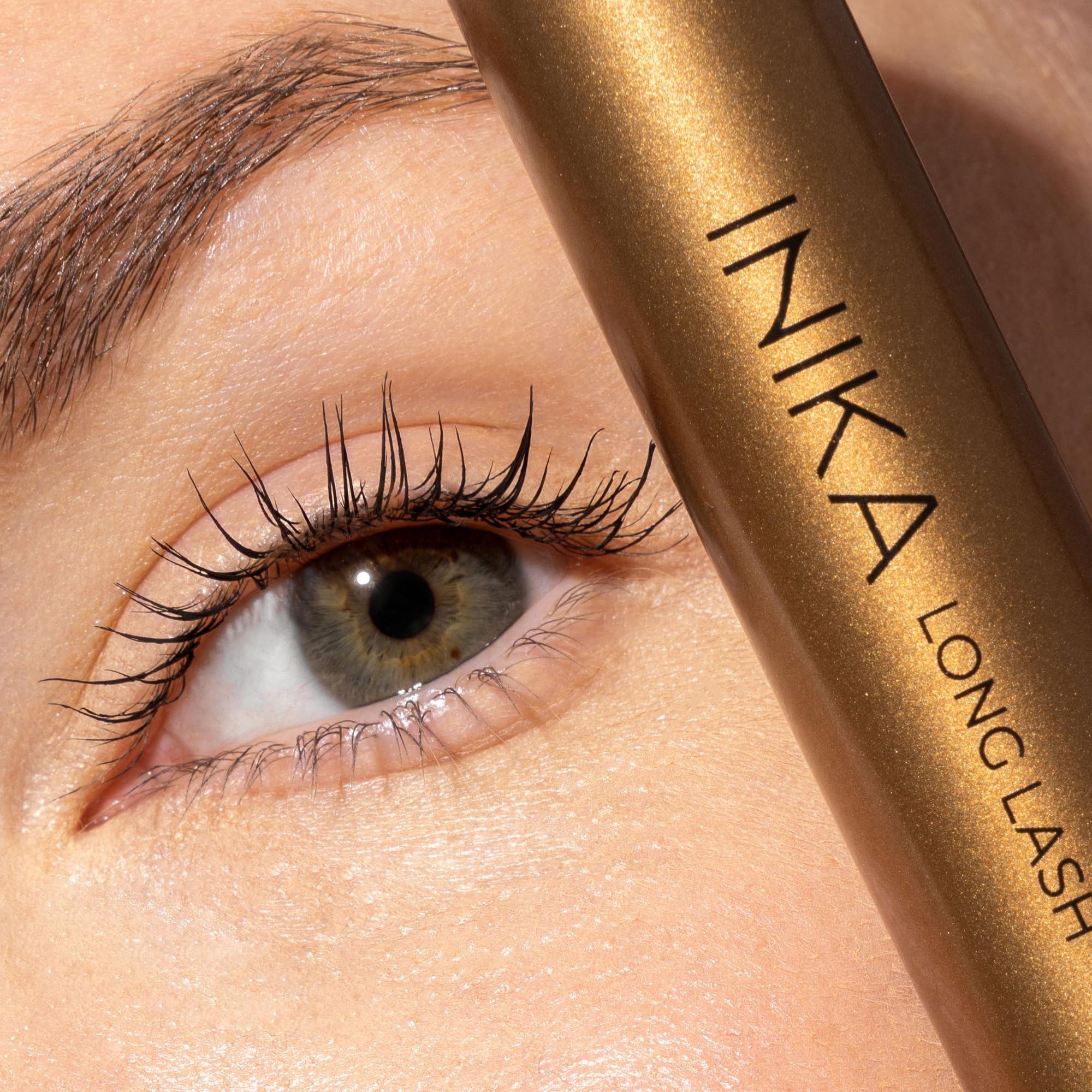 INIKA Organic Long Lash Mascara -Extreme Volume and Length, Vegan, Natural formula Enriched with Essential Fatty Acids, Magnolia Bark Extract & Vitamin E, Cruelty-Free, Black