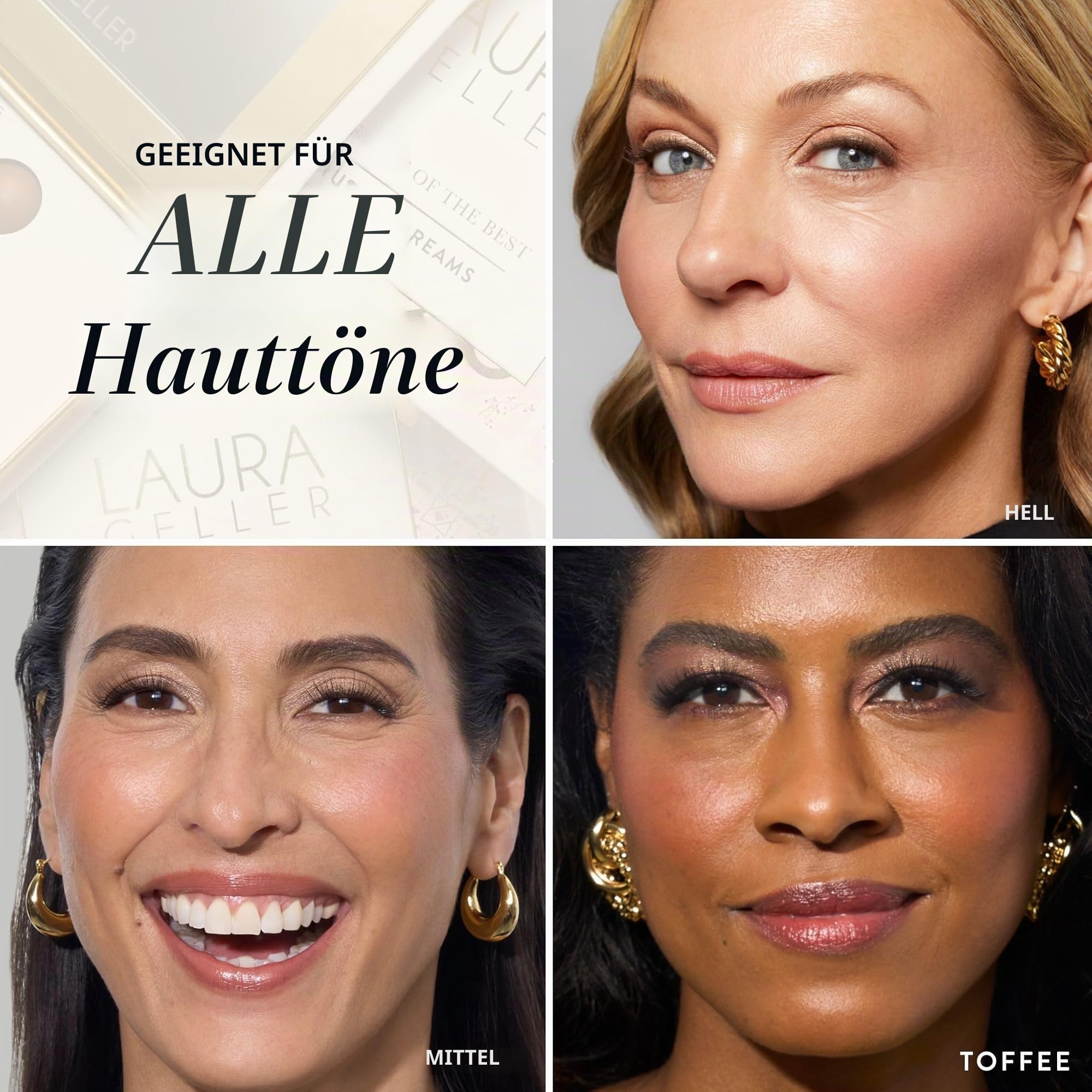 Laura Geller New York Das Beste der Besten Baked Starter Kit Palette - Toskana-Träume - Volle Größe - Enthält Bronzer, Rouge, Highlighter und 6 Lidschatten - Reisefreundlich