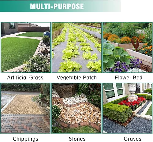 Miniatura 5 de Snail Tela de barrera de malezas de 5 pies x 250 pies de alta calidad, 5 onzas, cubierta de suelo resistente, alfombrilla de jardinería antimalezas,