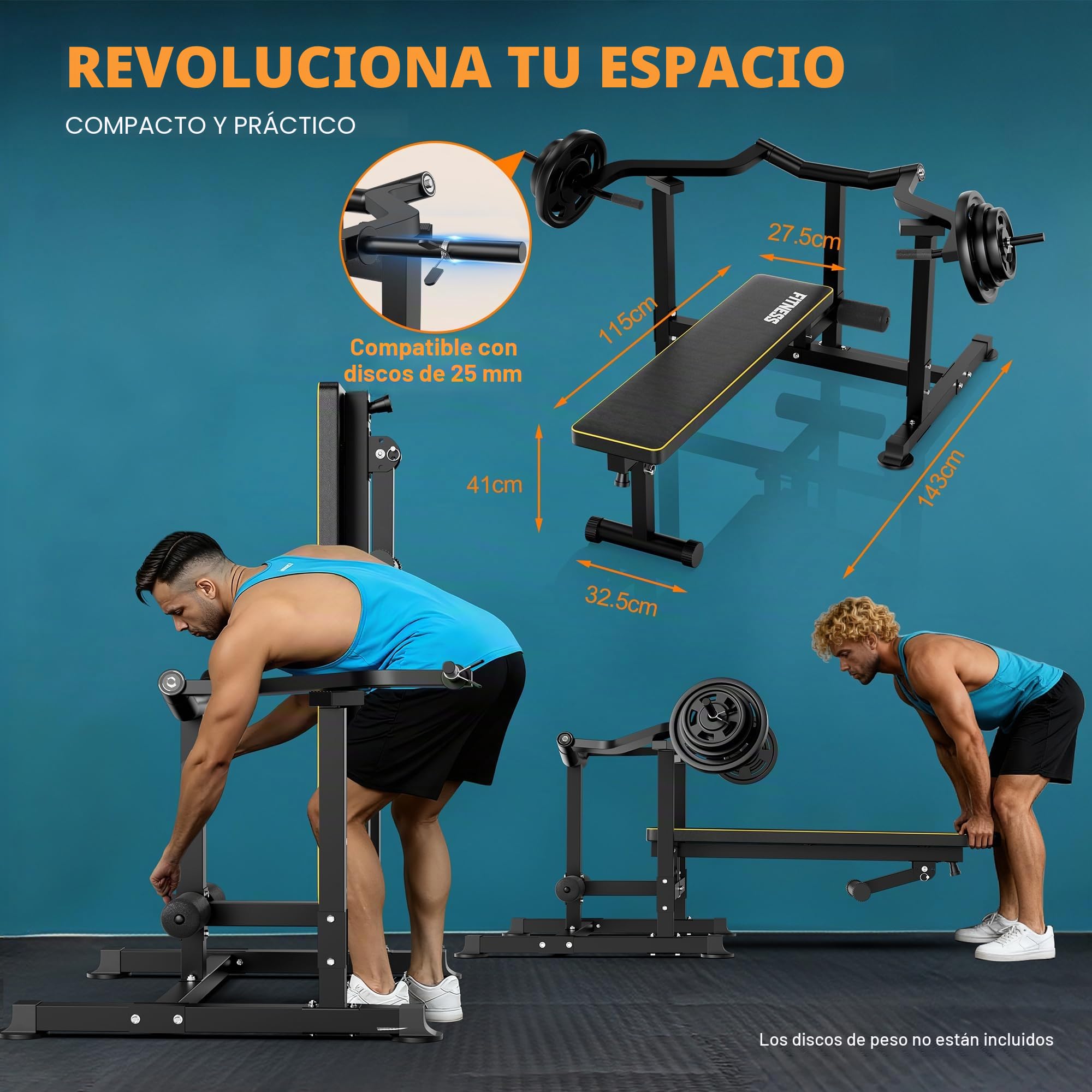 Máquina de press de banca con palanca, capacidad de carga de 400 kg, press de pecho con brazos independientes, estación de fuerza cargada con placas para entrenamiento en casa sin ayudante