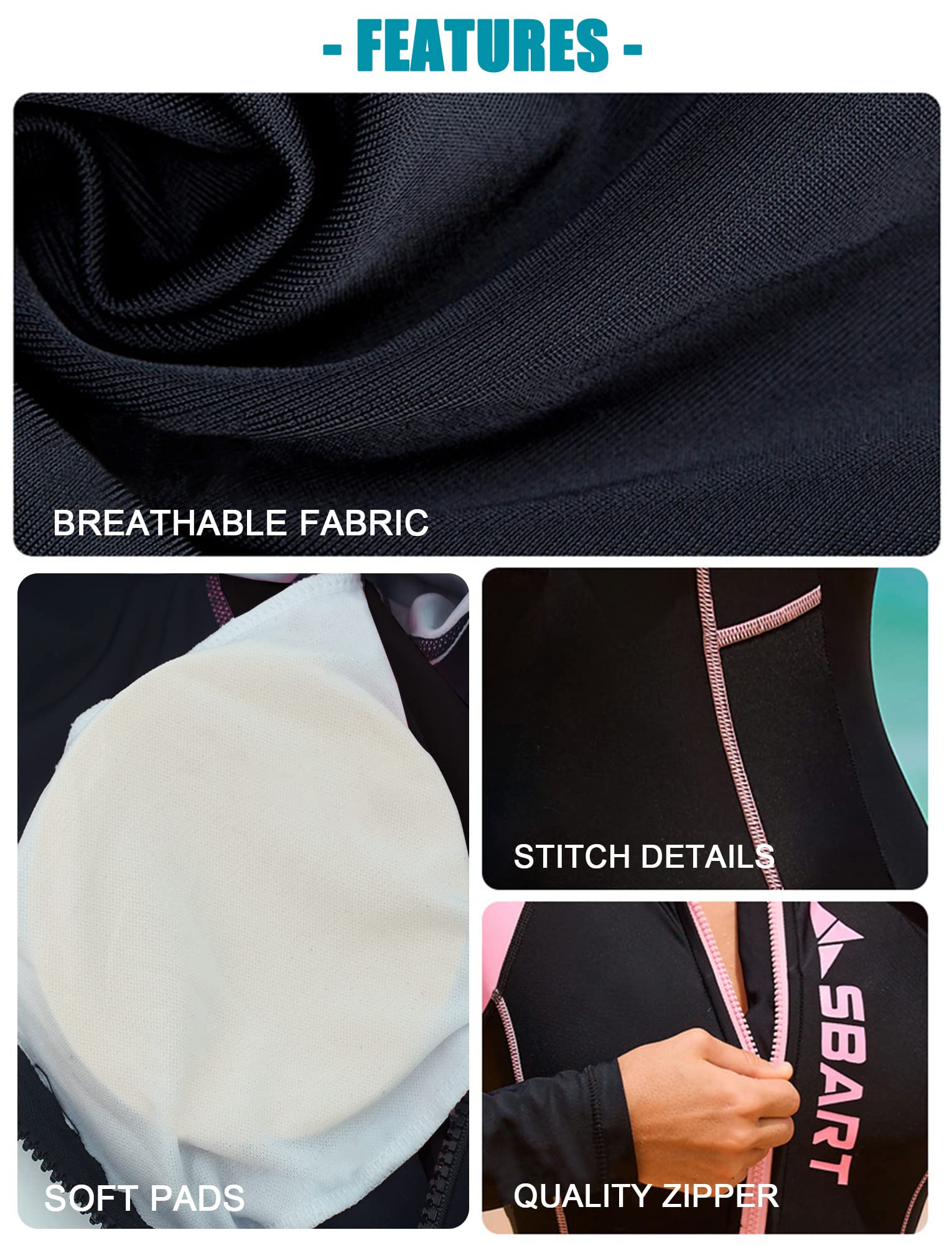 SEAUR Rash Guard damski kostium kąpielowy UPF 50+, ochrona przed promieniowaniem UV, krótki, długi, jednoczęściowy, z zamkiem błyskawicznym, slim fit, ochrona przed słońcem, moda kąpielowa, pływanie, surfowanie, XS S, M, L, XL