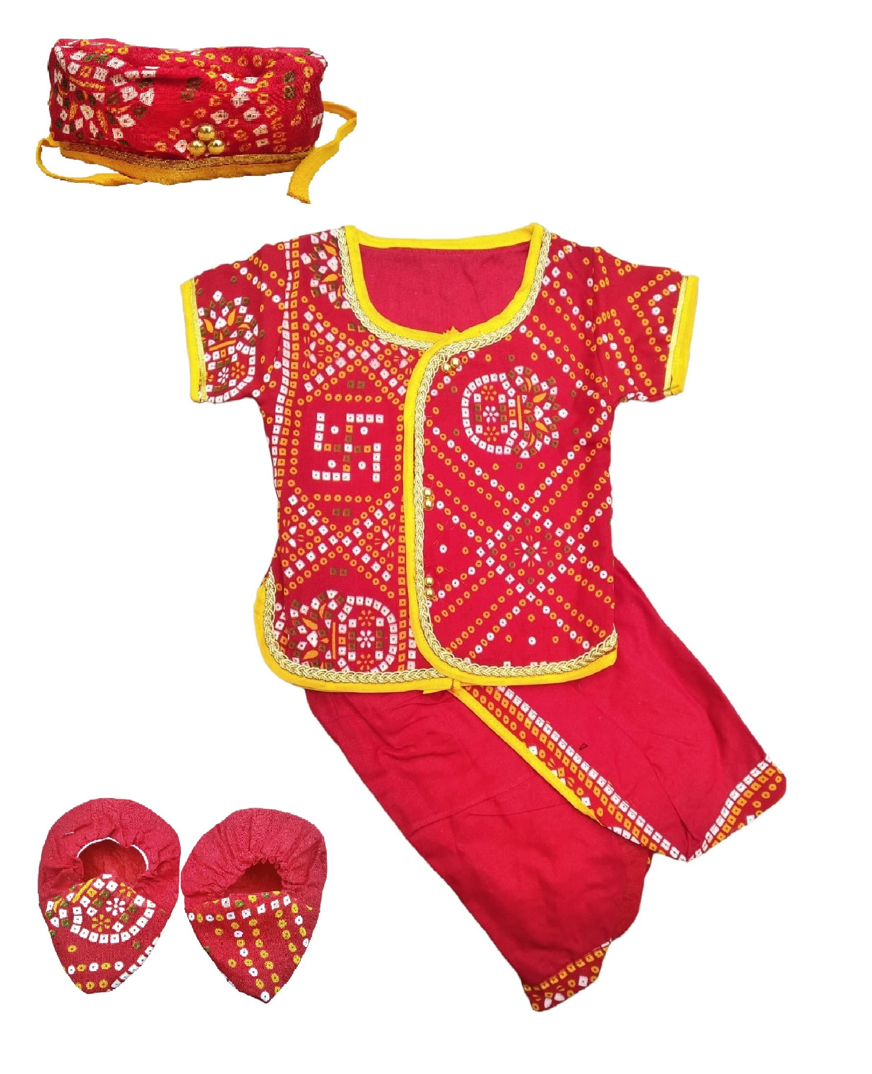 Gilli Shopee Newborn Baby Boys & Baby Girls Unisex Jamna Dress | Jamna Suit Set for Newborn Baby 0-3 Months | Born Baby Clothes 0-3 Months