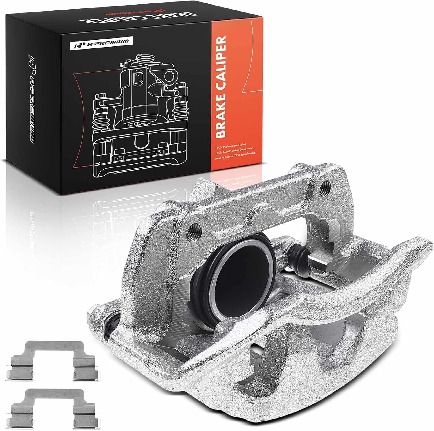 A-Premium Disc Brake Caliper Assembly with Bracket Compatible with Select Mercedes-Benz Models - C280, C320, C350, CLK320, SLK300, CLK350, SLK280 - Front Left Driver Side