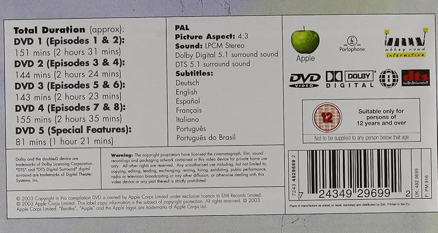 (未使用･未開封品)Anthology [DVD] Amazon.co.jp: The Beatles Anthology 5DVD BOX [Import] : The