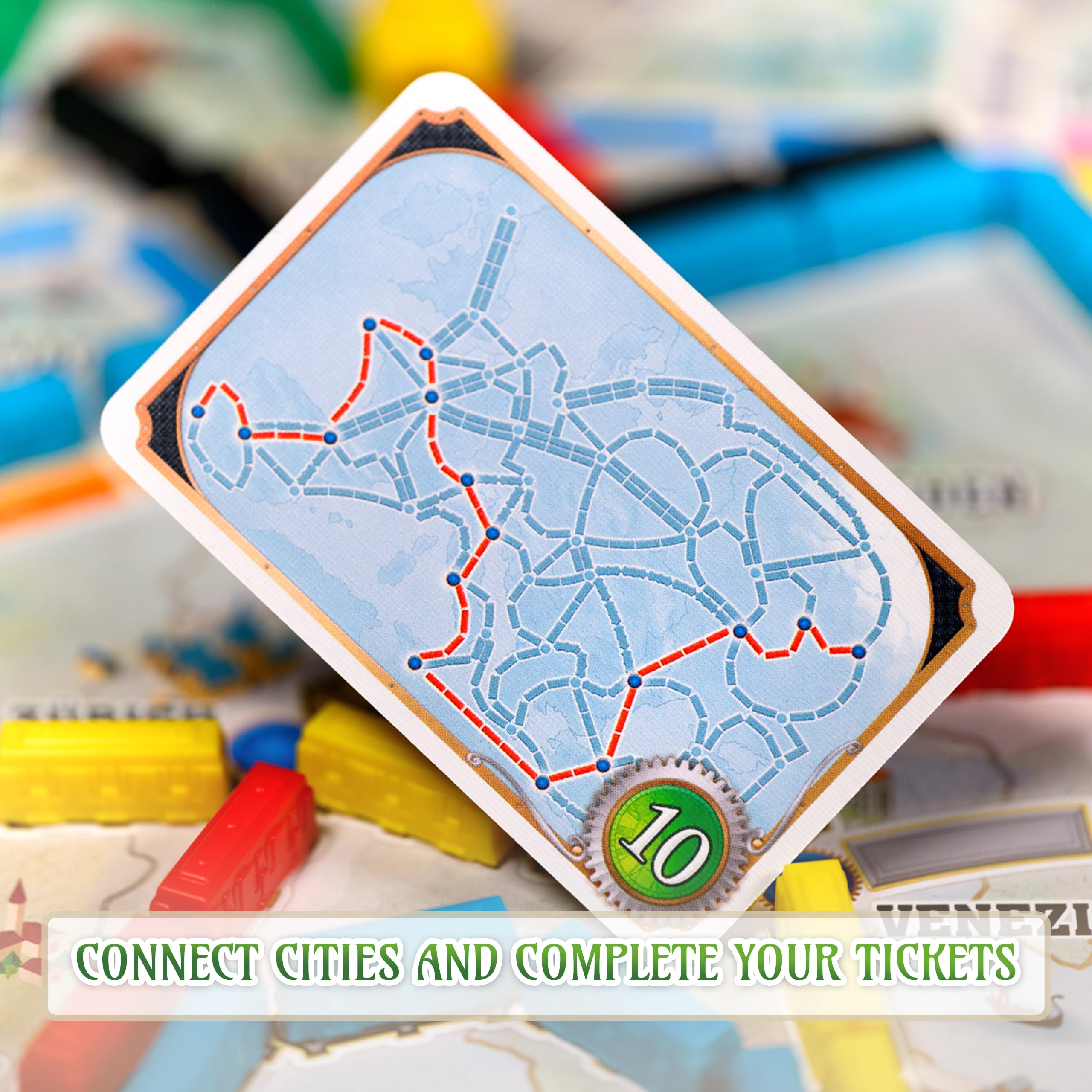 Asmodee | Ticket to Ride Europe | Juego de mesa | A partir de 8 | 2 a 5 jugadores | Tiempo medio de juego de 30 a 60 minutos