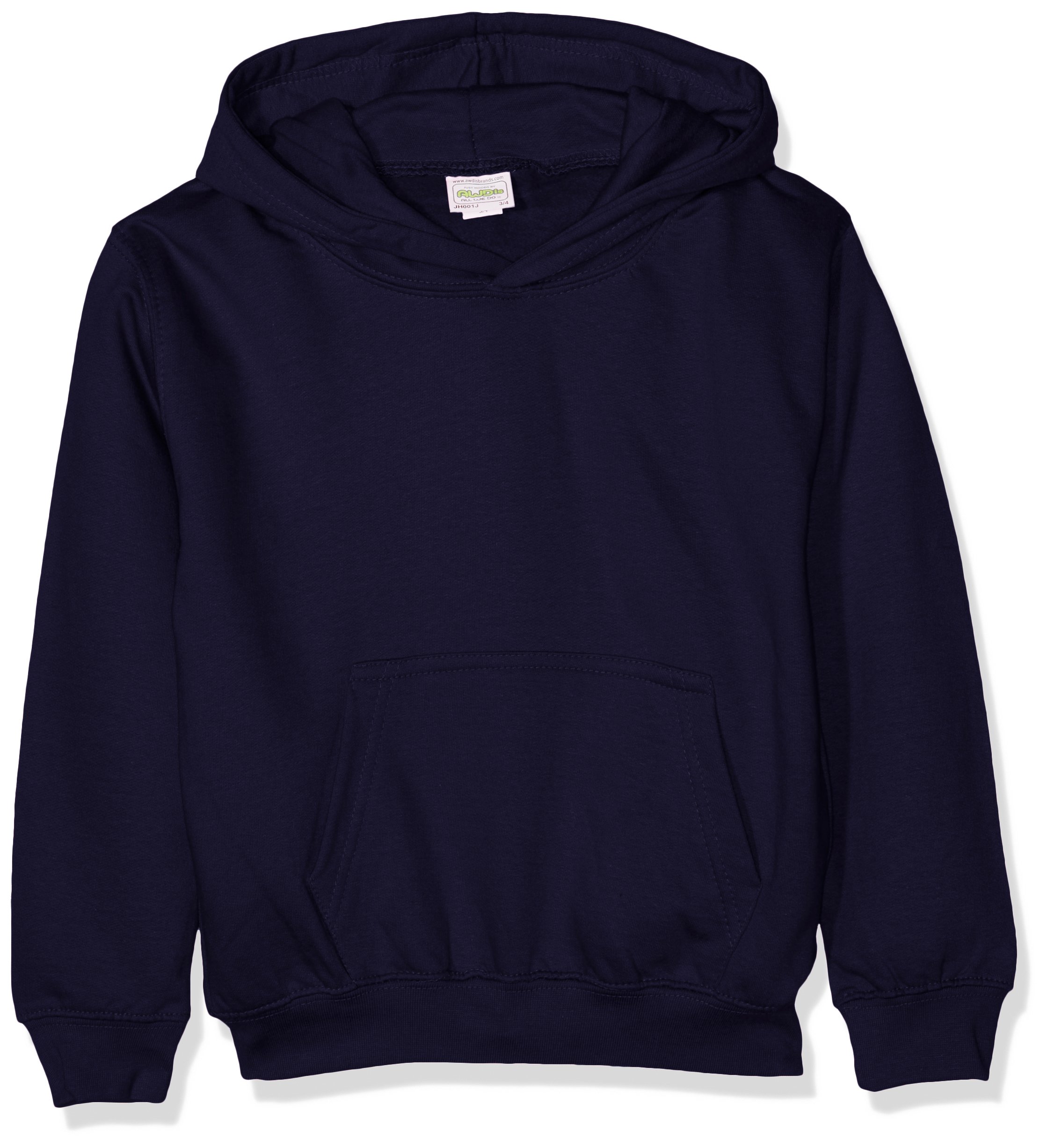 AWDis Boy's Kids Hoodie, Blue (Oxford Navy), 1-2 Years (Manufacturer Size:XX-Small)