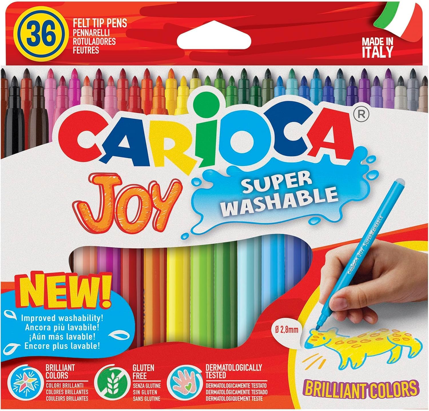 Joy Box Felt Tip Pens, 40237/B, 36 Rotuladores