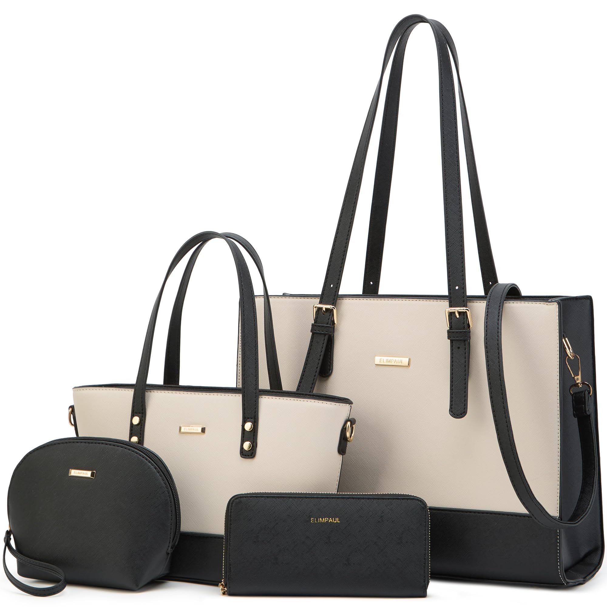 Modische Damen-Handtaschen, Tragetasche, Schultertasche, Tragegriff oben, Geldbörsen-Set