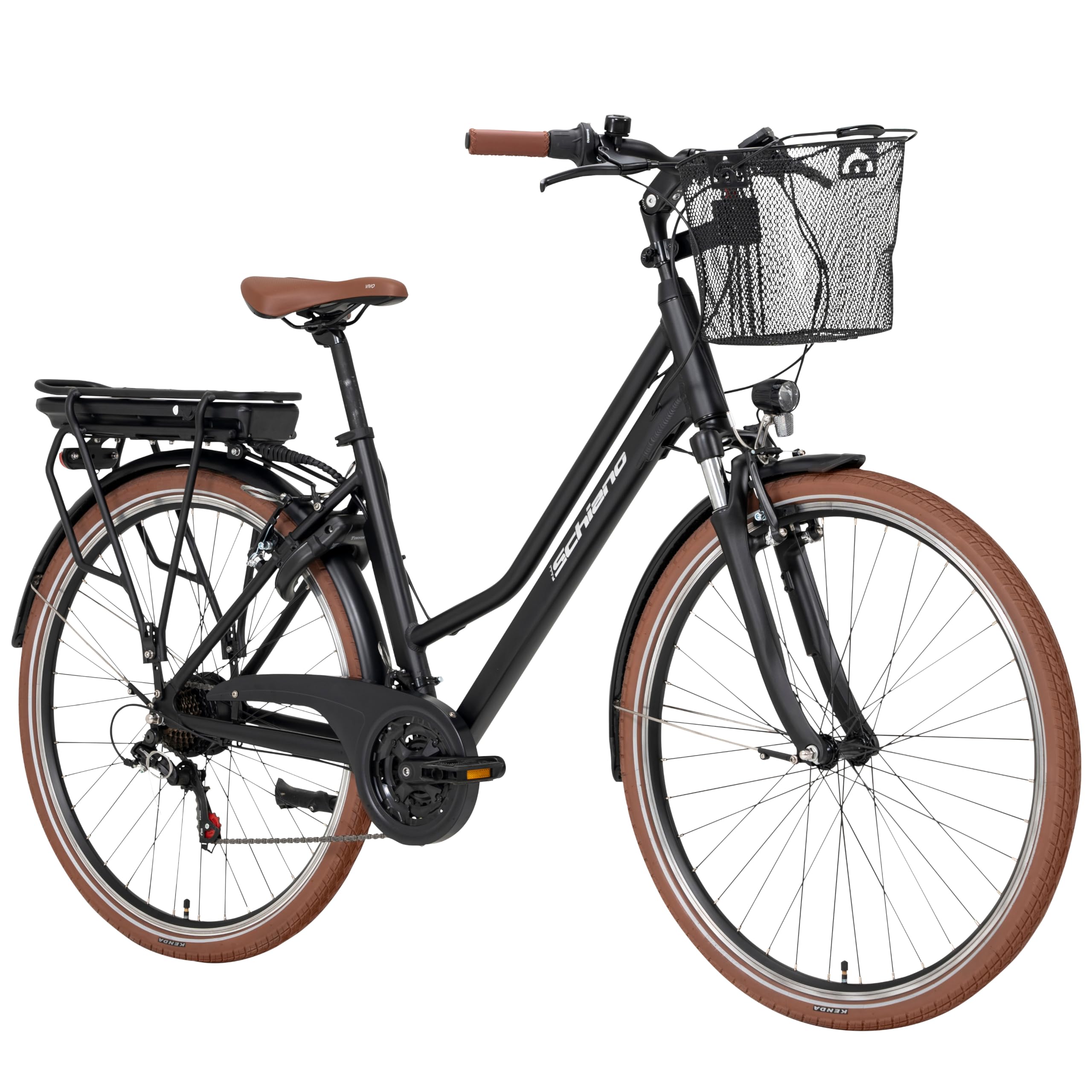 F.lli Schiano Bici Elettrica Uomo Donna 28", Batteria 540Wh, E-Ride