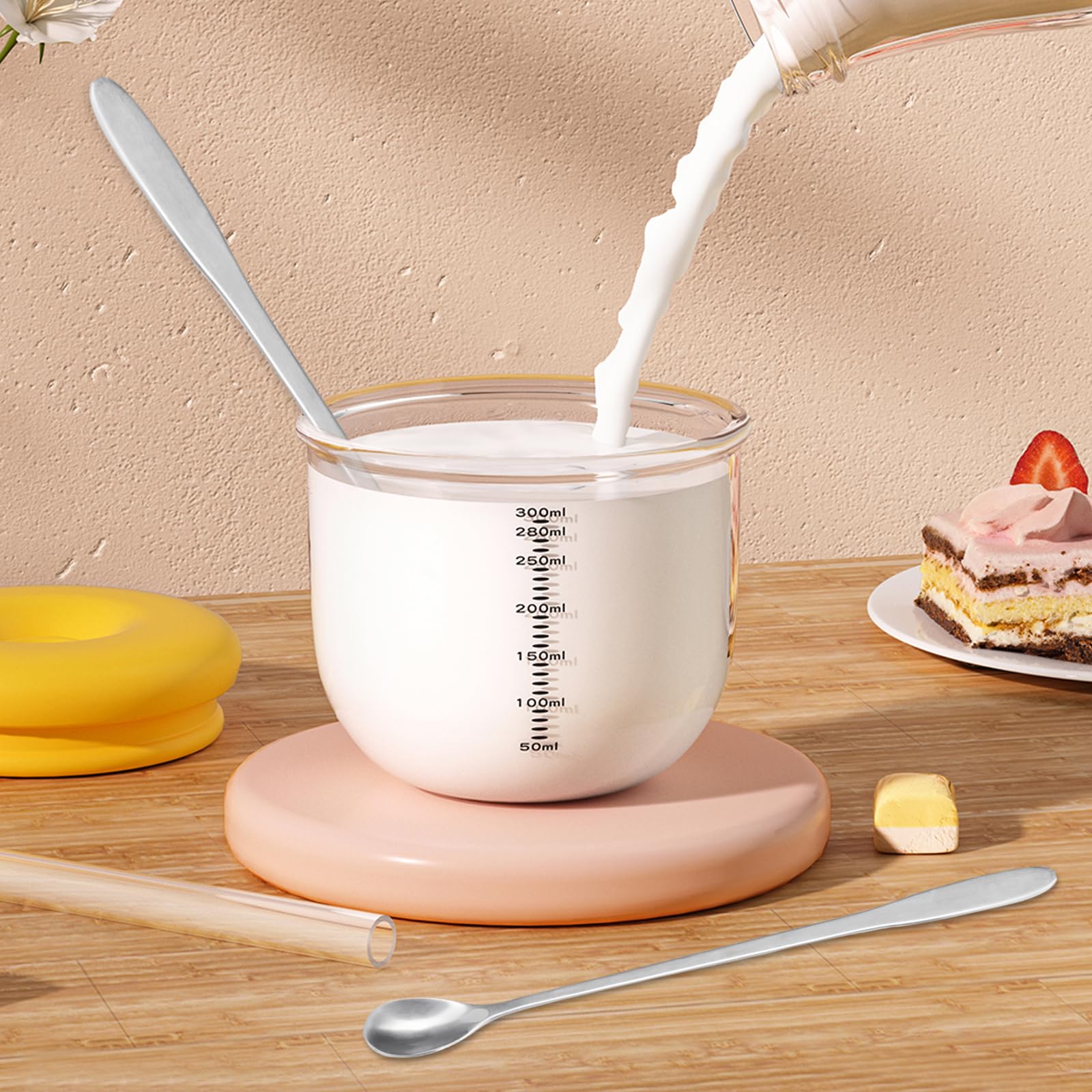 Set Di 12 Cucchiaini Da Caffè Lunghi 21 Cm In Acciaio Inossidabile 18/0 - Lavabili In Lavastoviglie - Design Elegante Lucido