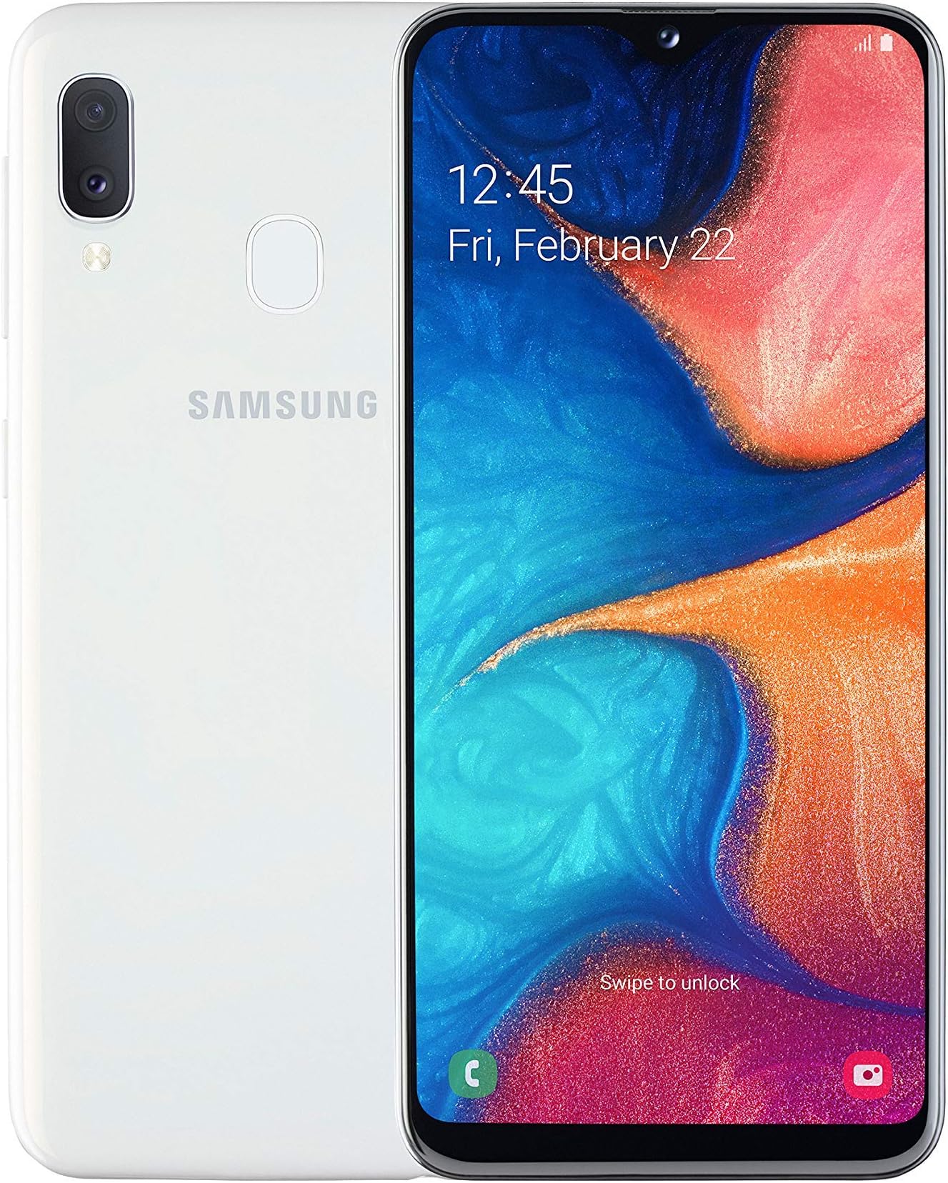 Samsung Galaxy A20e 4G Smartphone Dual-Sim 3GB RAM 32GB Unlocked - White A (Renewed)