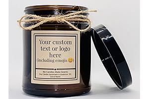 Personalized Custom Scented Soy Candle - 4oz or 9oz