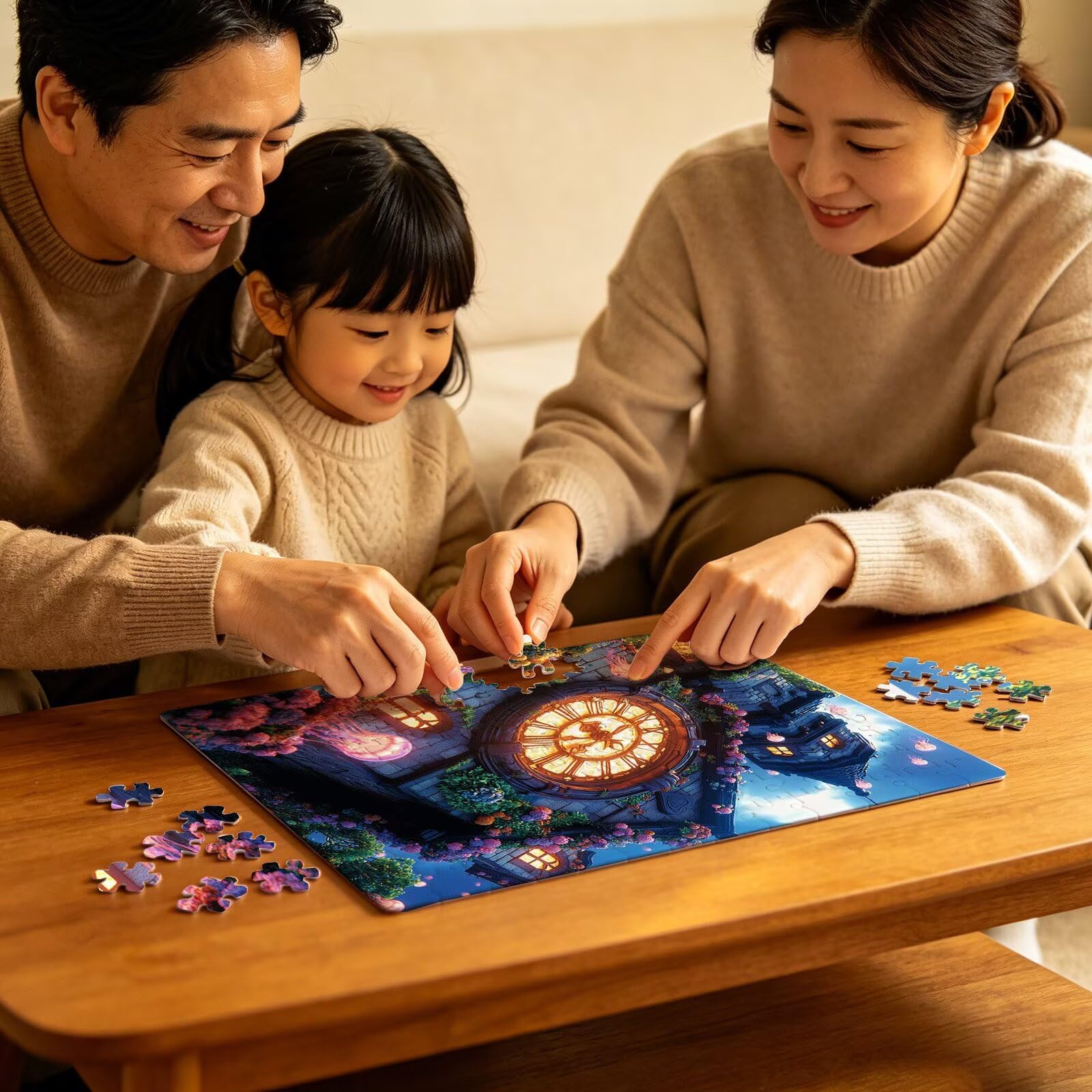 Puzzle leggero castello, Puzzle Adulti 3000 pezzi, Puzzles Legno con Squisita Scatola di Imballaggio, Rompicapo per Esperti con Incastro Perfetto, Stampa Alta Definizione, Regalo per Adulti W3H-752