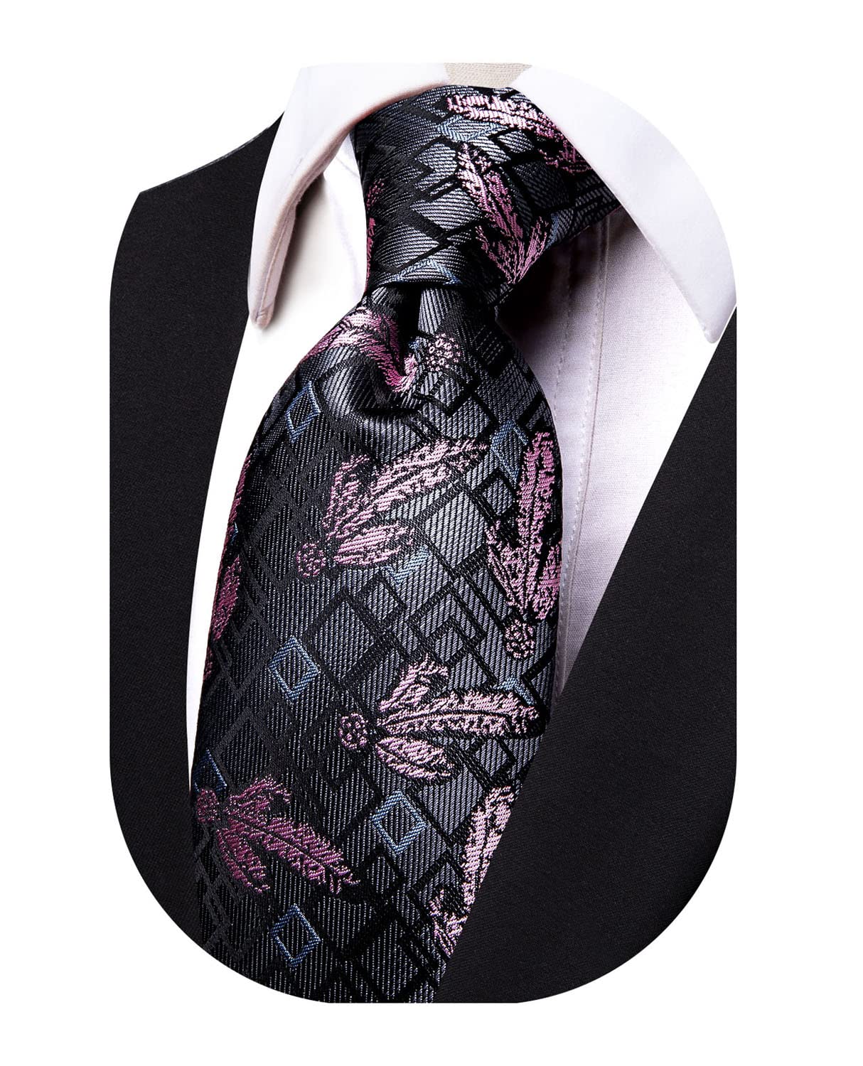 YourTies3.15'' Men's Necktie Paisley Floral Silk Ties for Men Formal Business Party Tie