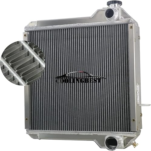 Aluminio 4 filas radiador reemplazo para caja retroexcavadora 570 580L 580SSL 590SL 4300 P85 234876A1 234876A2, radiadores