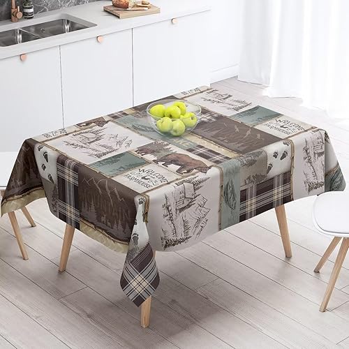 Miniatura 50 de Mantel floral retro de los años 70, decoración de fiesta de cumpleaños, mantel de plástico lavable para comedor, cocina, decoración de fiesta de