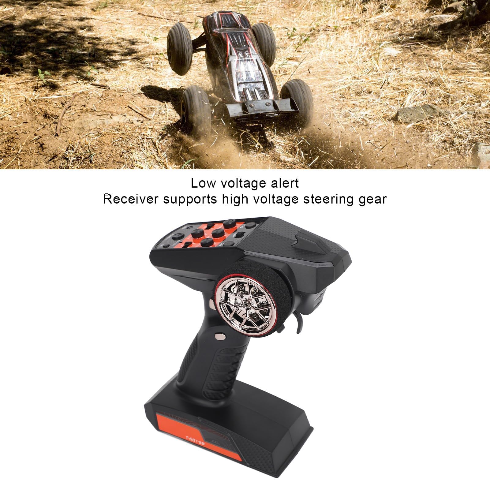 Trasmettitore Radio 2,4 GHz 7 Canali con Ricevitore, Telecomando per Auto RC Barca e Modelli - Compatibile Universale - Controllo Affidabile e Precisione