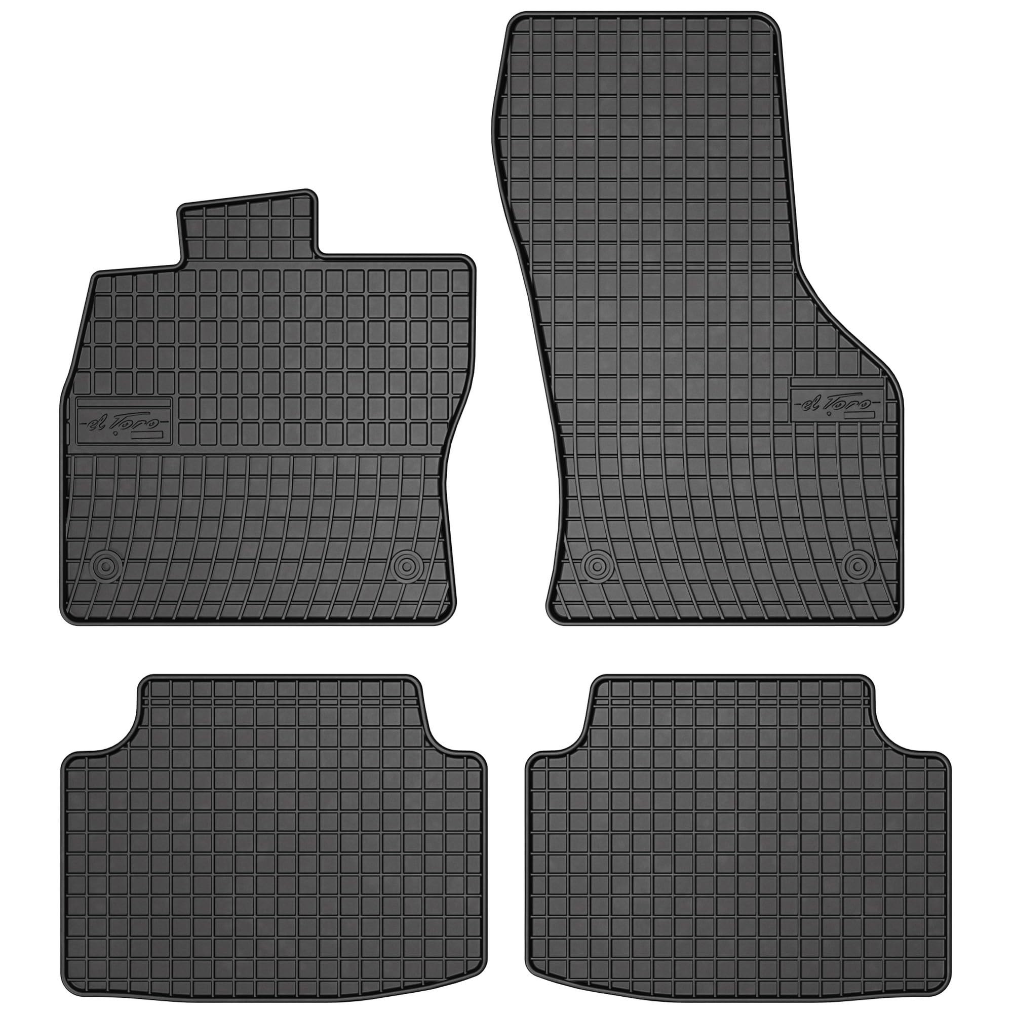 SMK Tappetini auto gomma per Volkswagen Passat B8 2014-2022 Sperimentate un nuovo standard di viaggio con i tappeto gomma antiscivolo per auto - tappeto gommato multistagionali per tutte le condizioni