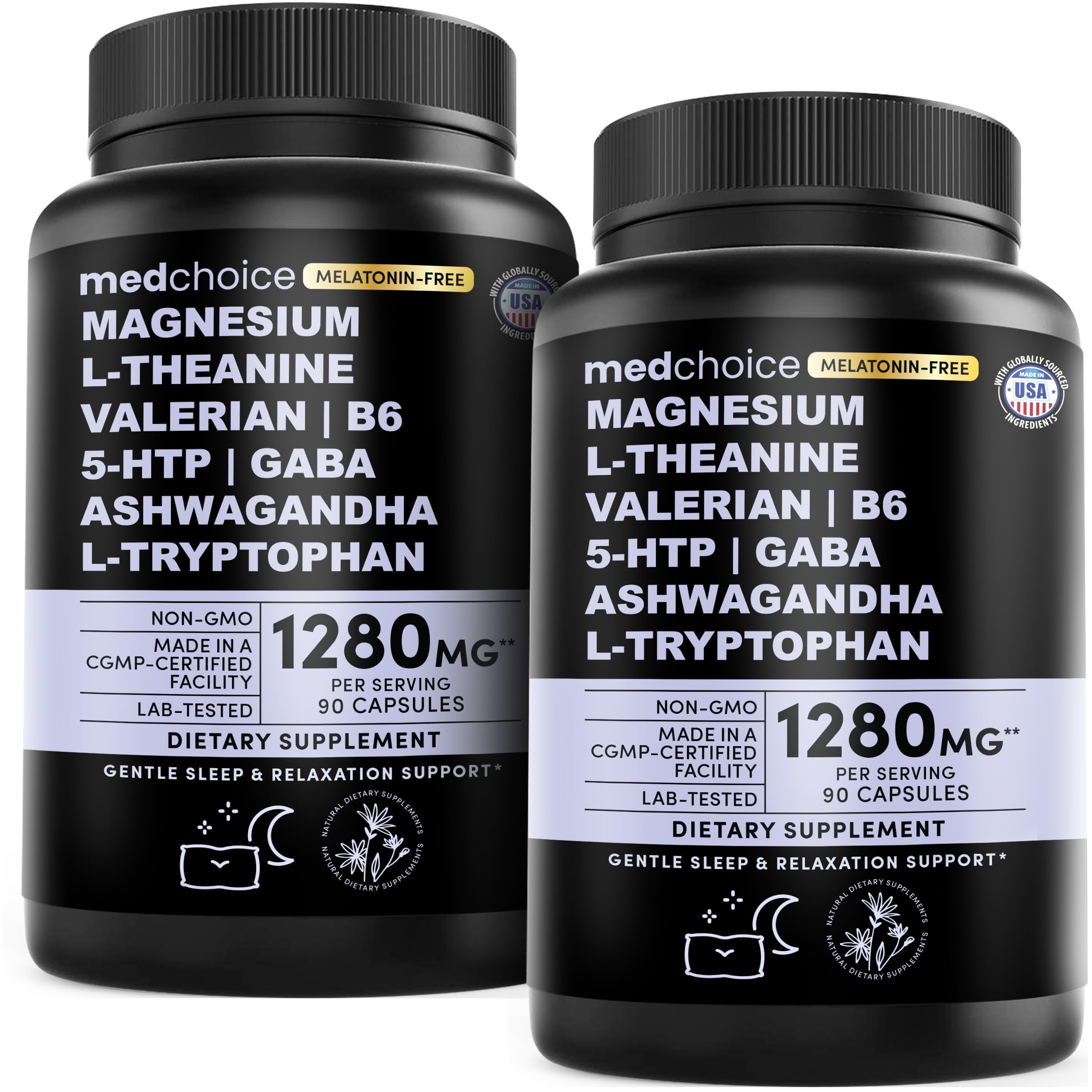 MEDCHOICE 12-in-1 Melatonin-Free Sleep Support Capsules, 90ct — Amazon image 9
