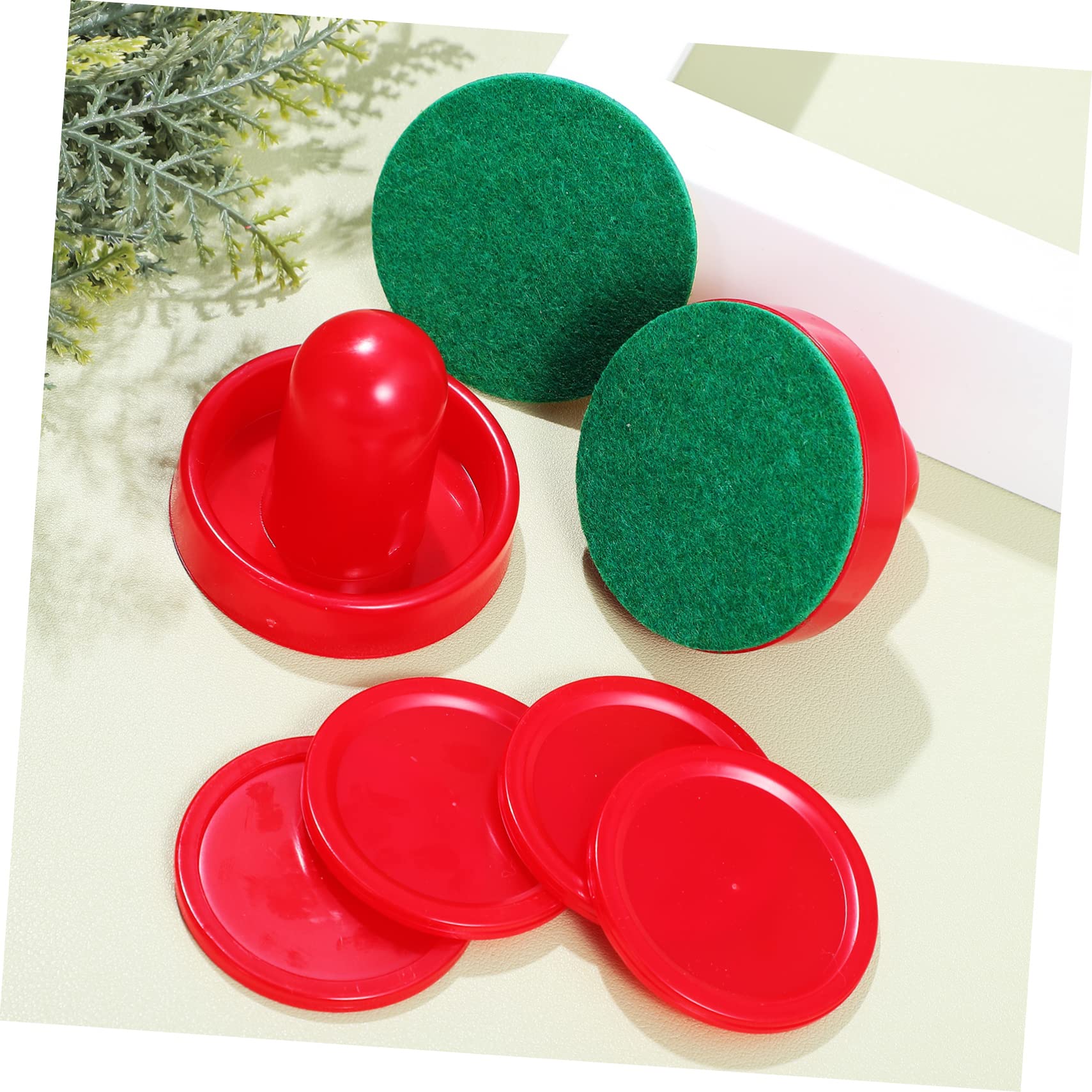 UPKOCH 1 Set Ice Hockey and Paddles Pushers with and Pads for Smooth Gameplay Durable Table Game Accessories for Replacement and Repair