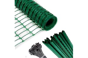 4' Snow Fence & Plant Stakes, Heavy Duty Snow Fencing, 4' x...