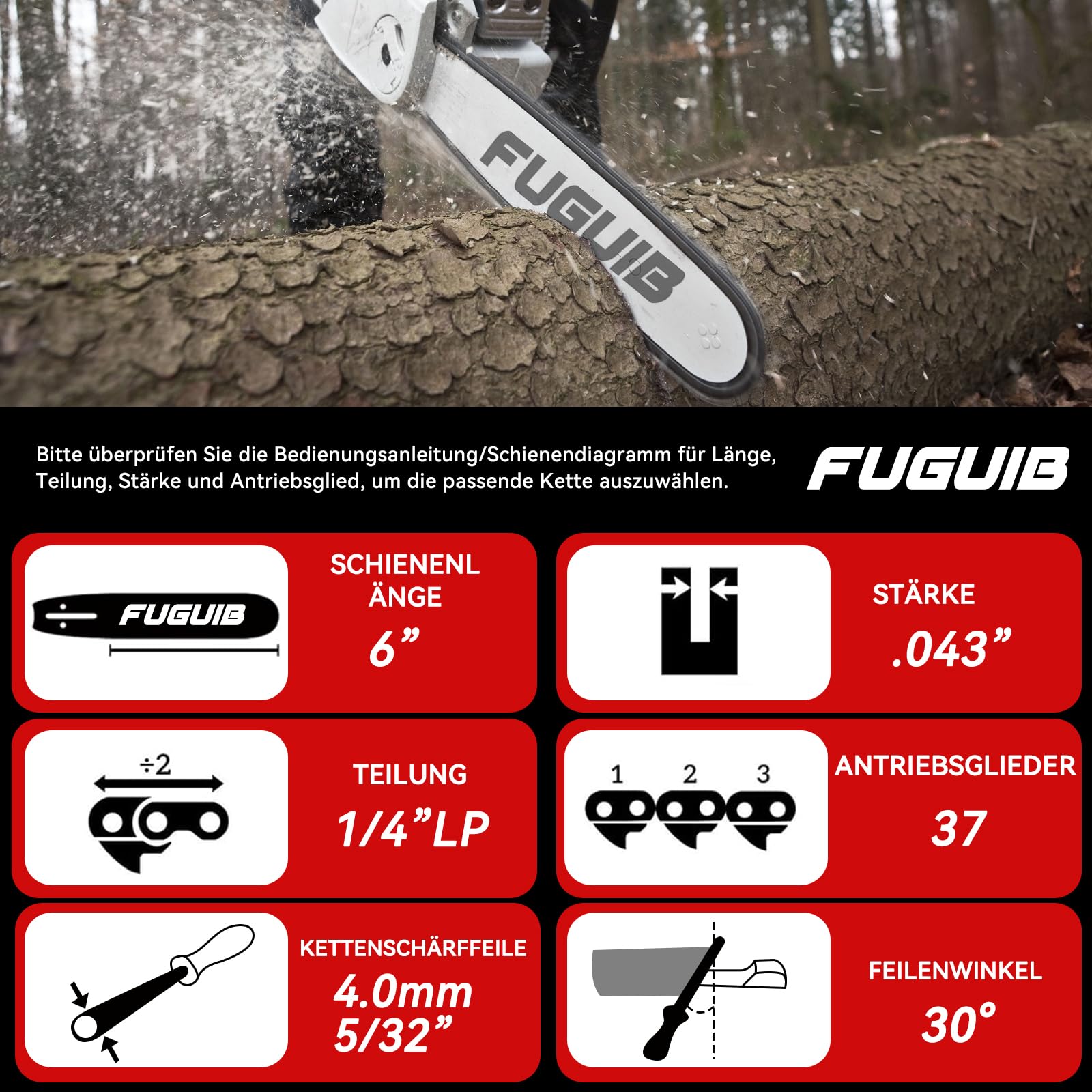 Catena Acciaio Set Catena Motosega - Ricambio Per Motoseghe Elettriche Da 6 Pollici Accessori Ricambio Motosega - Foto 6