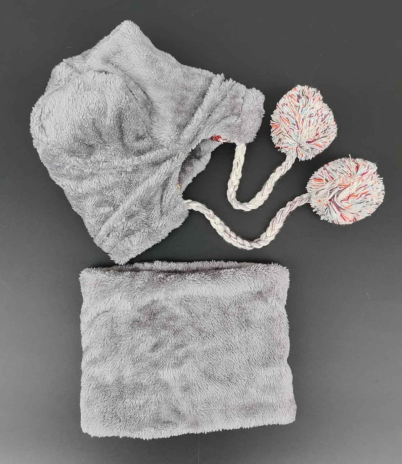 Women Winter Beanie Hat Circle Scarf Set Pompoms Peruvian Ski Snow Ear Flaps Cold Weather Warm Sherpa Knit Hats Fleece Lined - Image 3