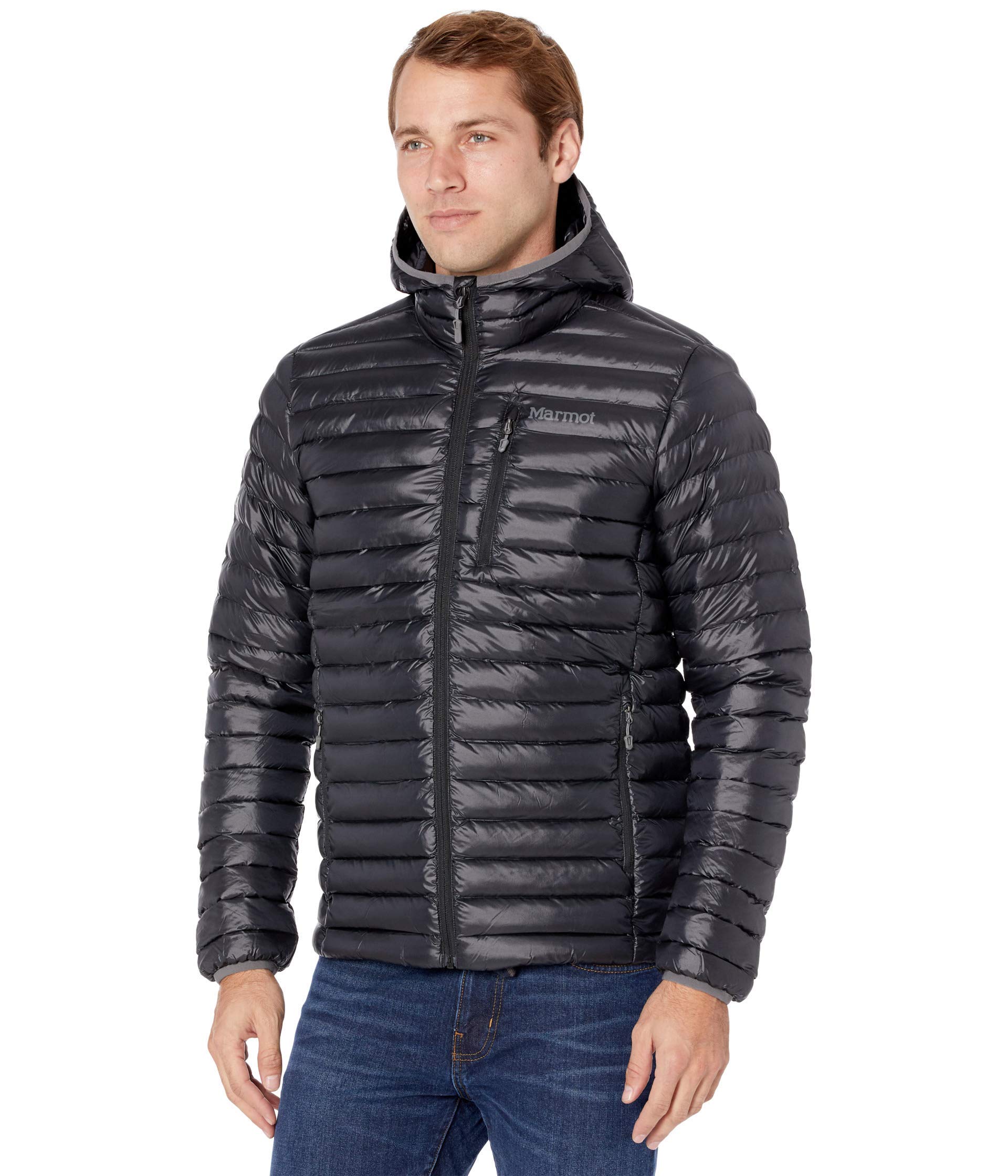 Marmot Featherless Hoody Veste de randonnée Isolée Légère Déperlante Coupe-Vent Homme Noir S