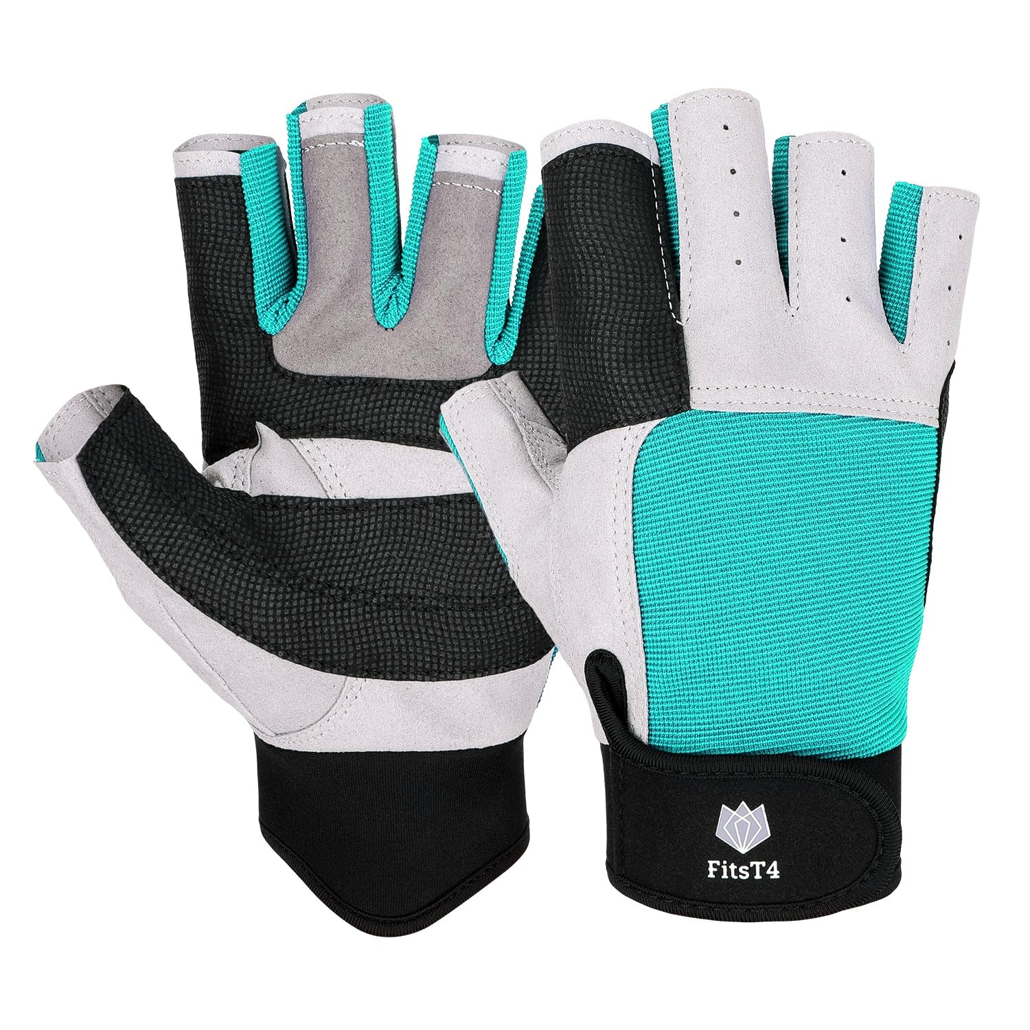 FitsT4 Sports Sailing Gloves 3/4 Finger and Grip Great for Sailing, Yachting, Paddling, Kayaking, Fishing, Dinghying Water Sports for Men and Women