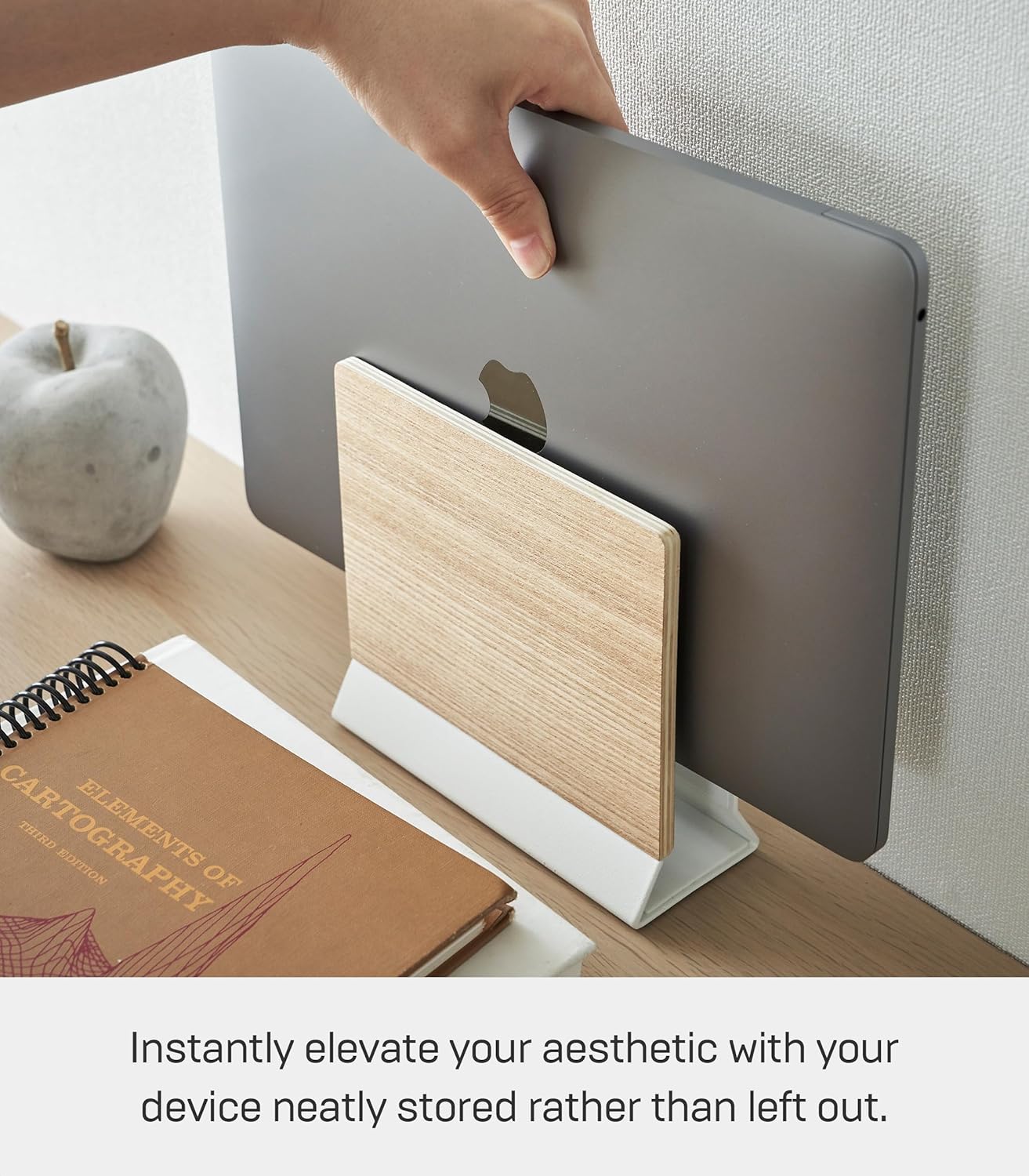 Ash and Steel Slim Desktop Laptop Stand