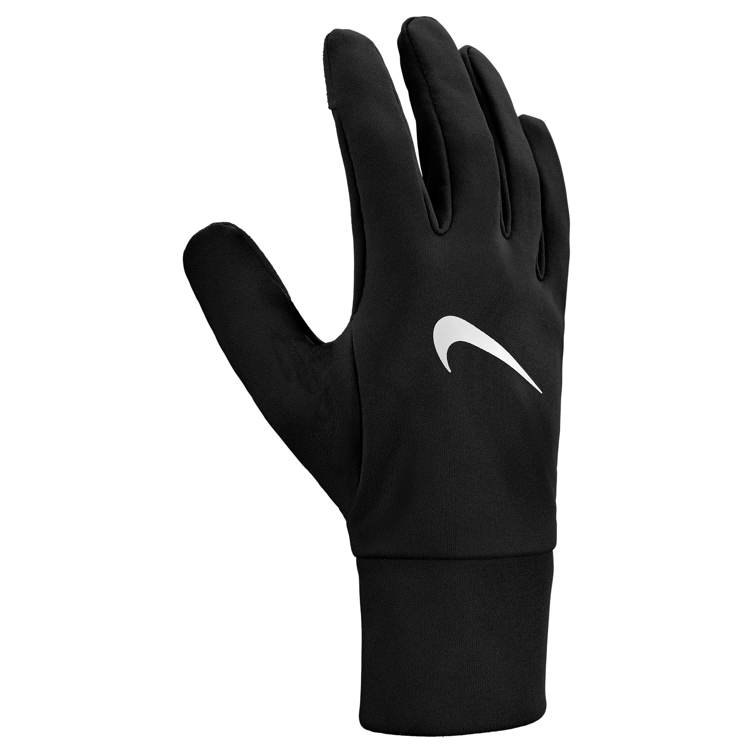 Nike Men's Therma-Fit Fleece Gloves Running Training Fitness Winter Sports Gloves Warm, Black/White, S