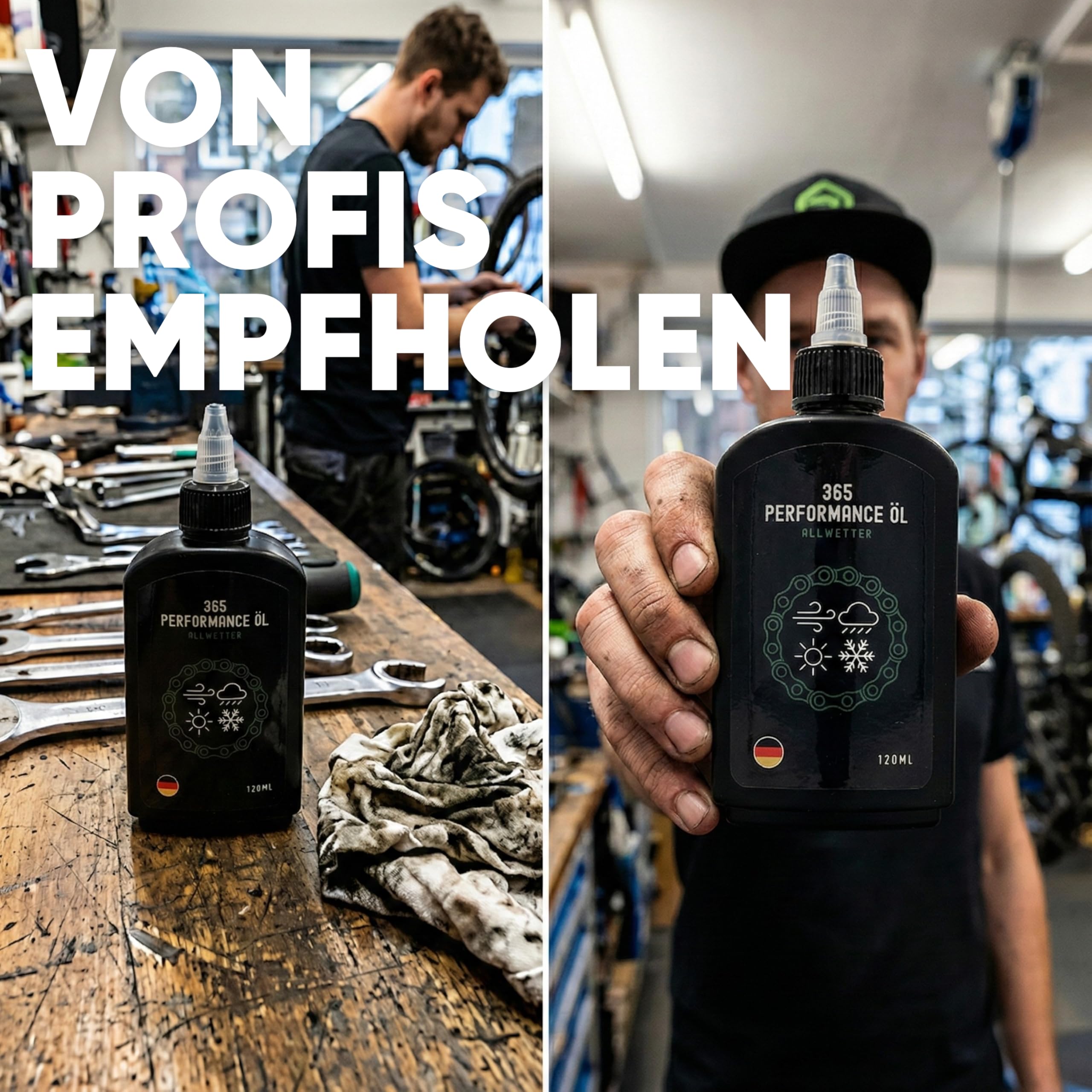 24SENDIT Fahrradpflege Set – Carbonpaste & Lagerfett 50g + Allwetter Kettenöl 120ml. Für Cityrad, Rennrad, MTB, Gravelbike, E-Bike